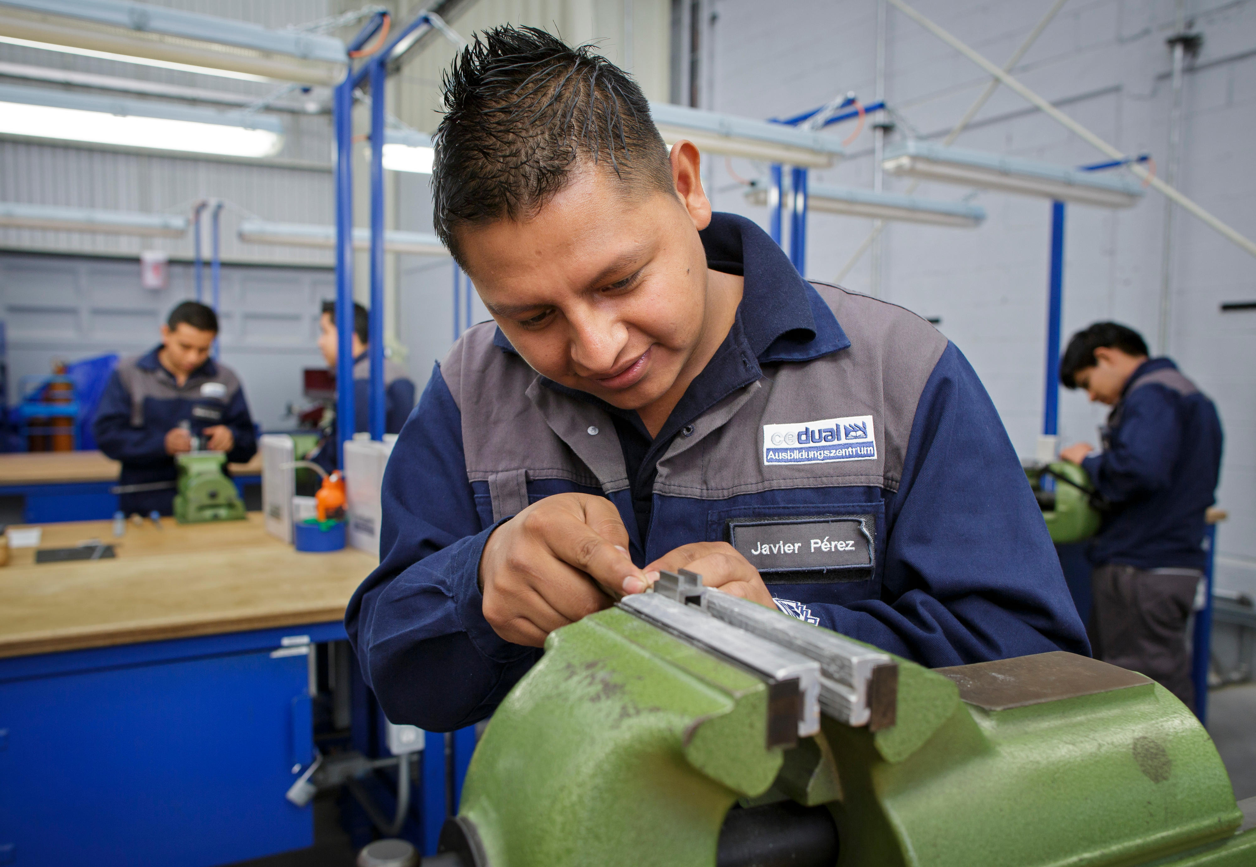 Industriemechaniker in einem Berufsbildungszentrum in Mexiko