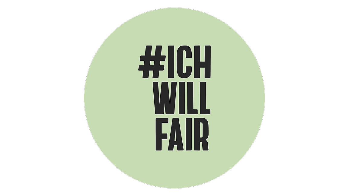 Logo: #Ichwillfair