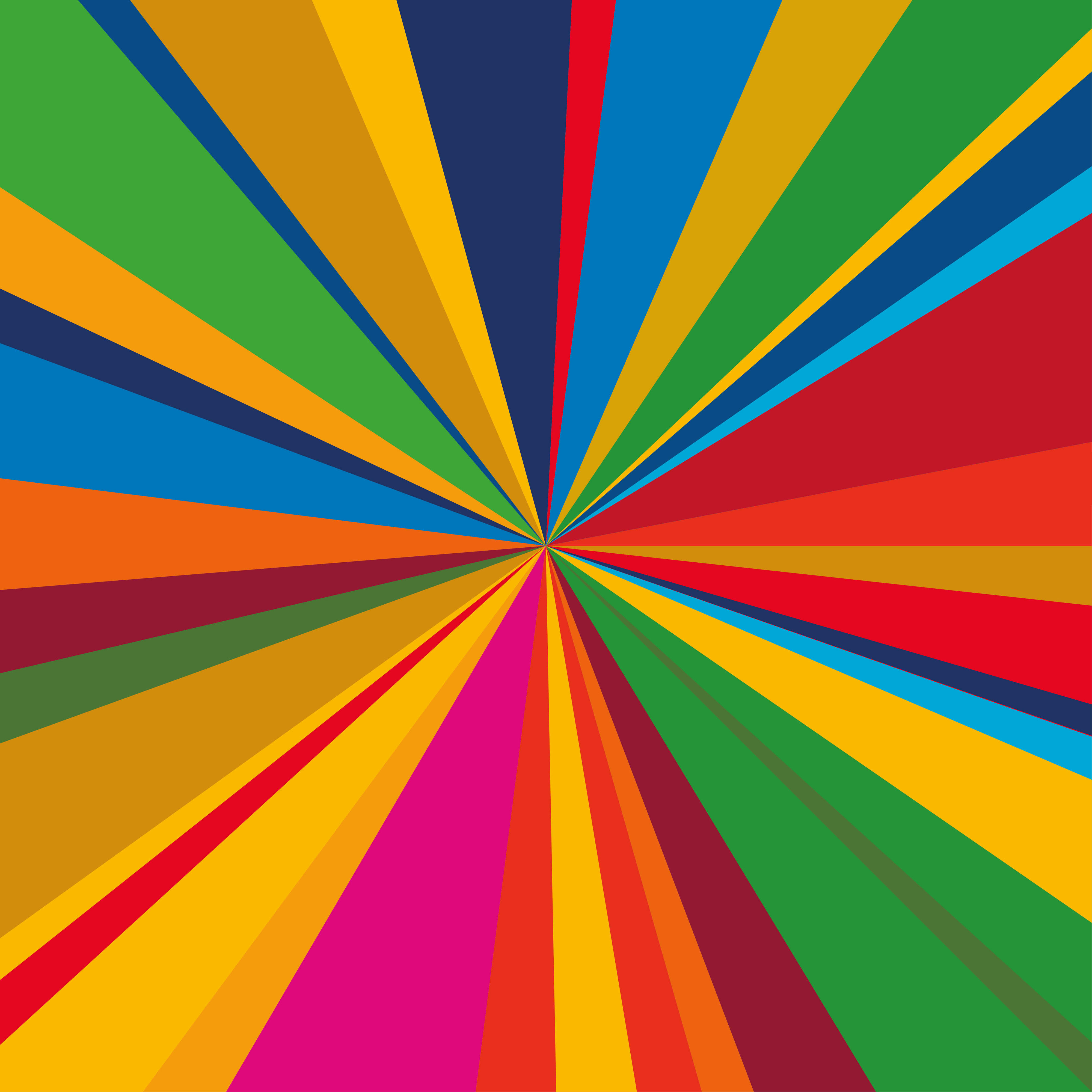 Farbwirbel mit Farben der 17 Ziele für nachhaltige Entwicklung
