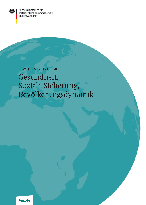 Titelblatt: Kernthemenstrategie Gesundheit, Soziale Sicherung, Bevölkerungsdynamik
