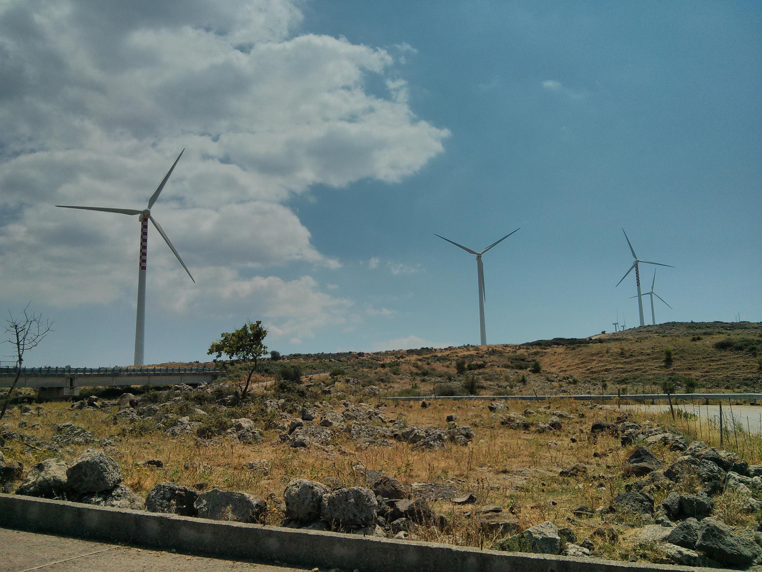 Wind turbines in Rio do Fogo, Brazil