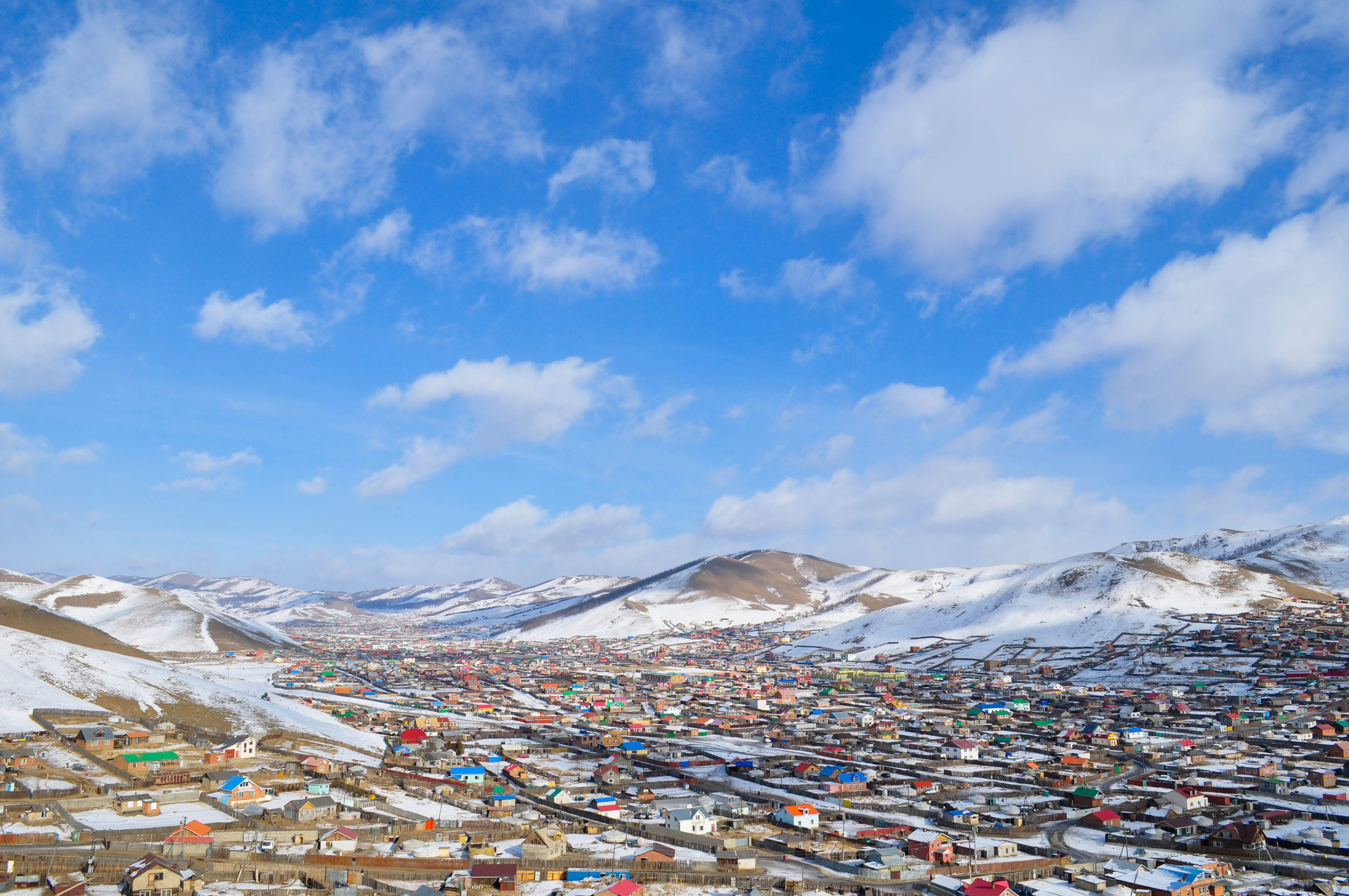 A suburb of the Mongolian capital Ulan Bator
