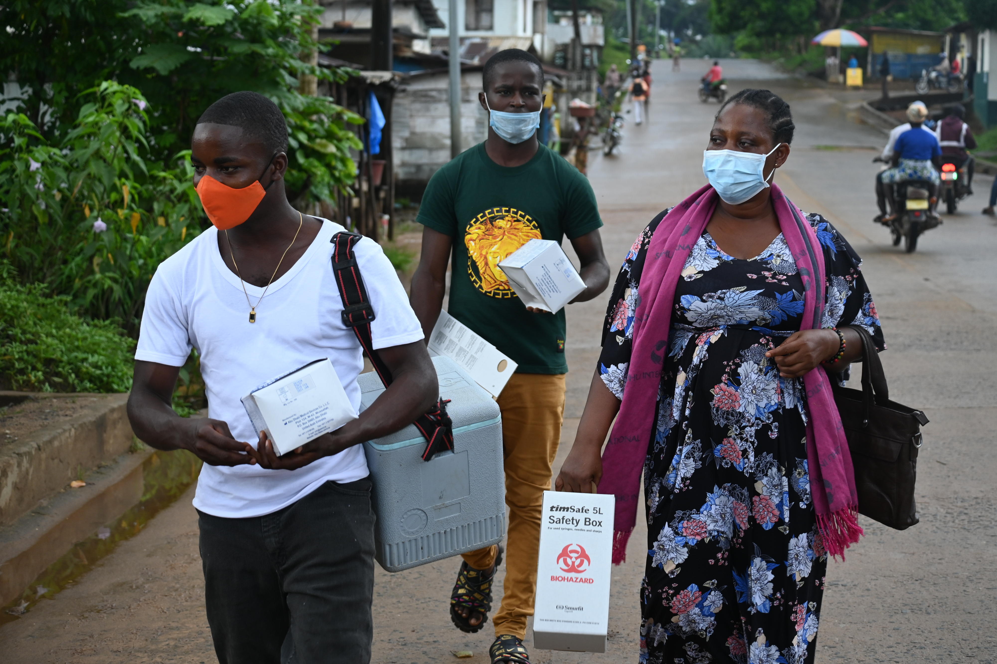 Mobiles Impfteam in Liberia