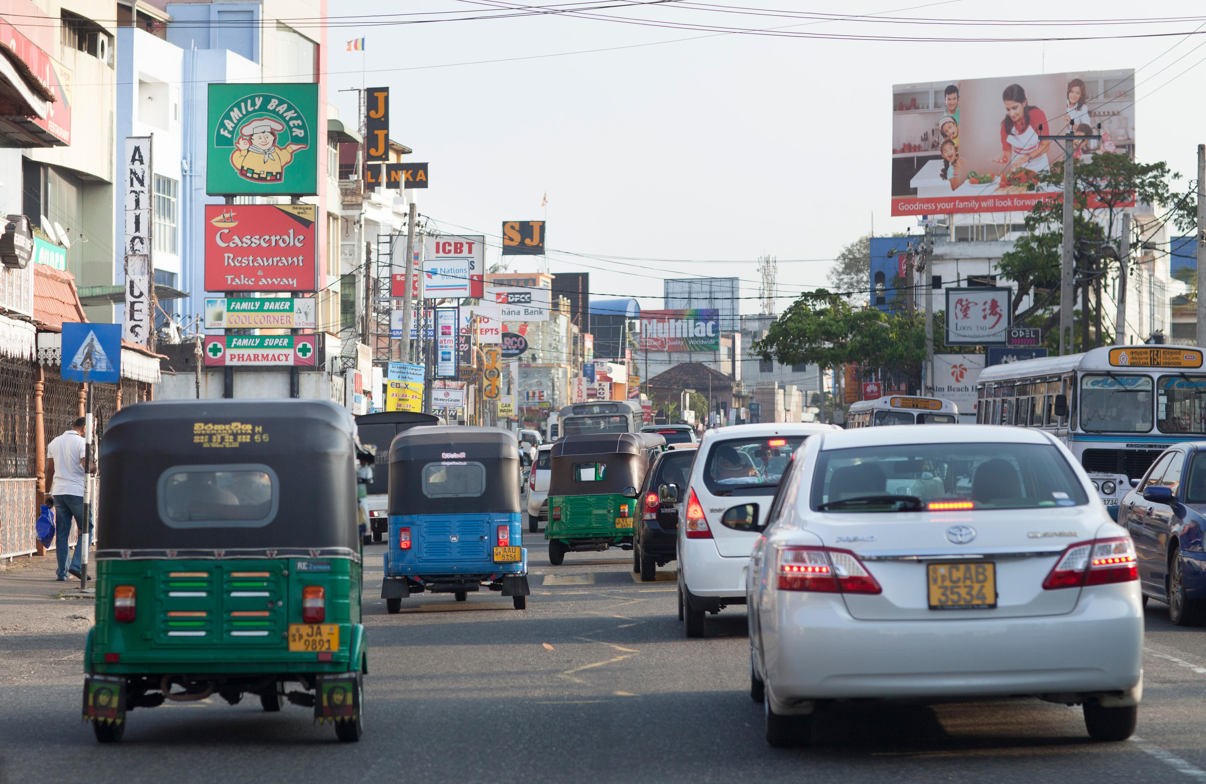 Ver­kehr in Co­lom­bo, Sri Lan­ka