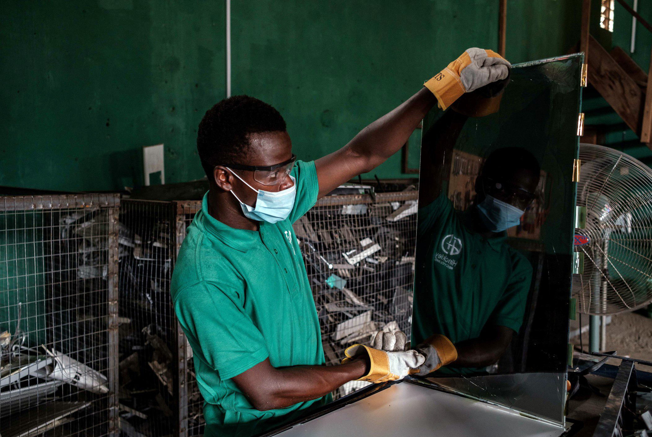 Recyclingzentrum in Ghana