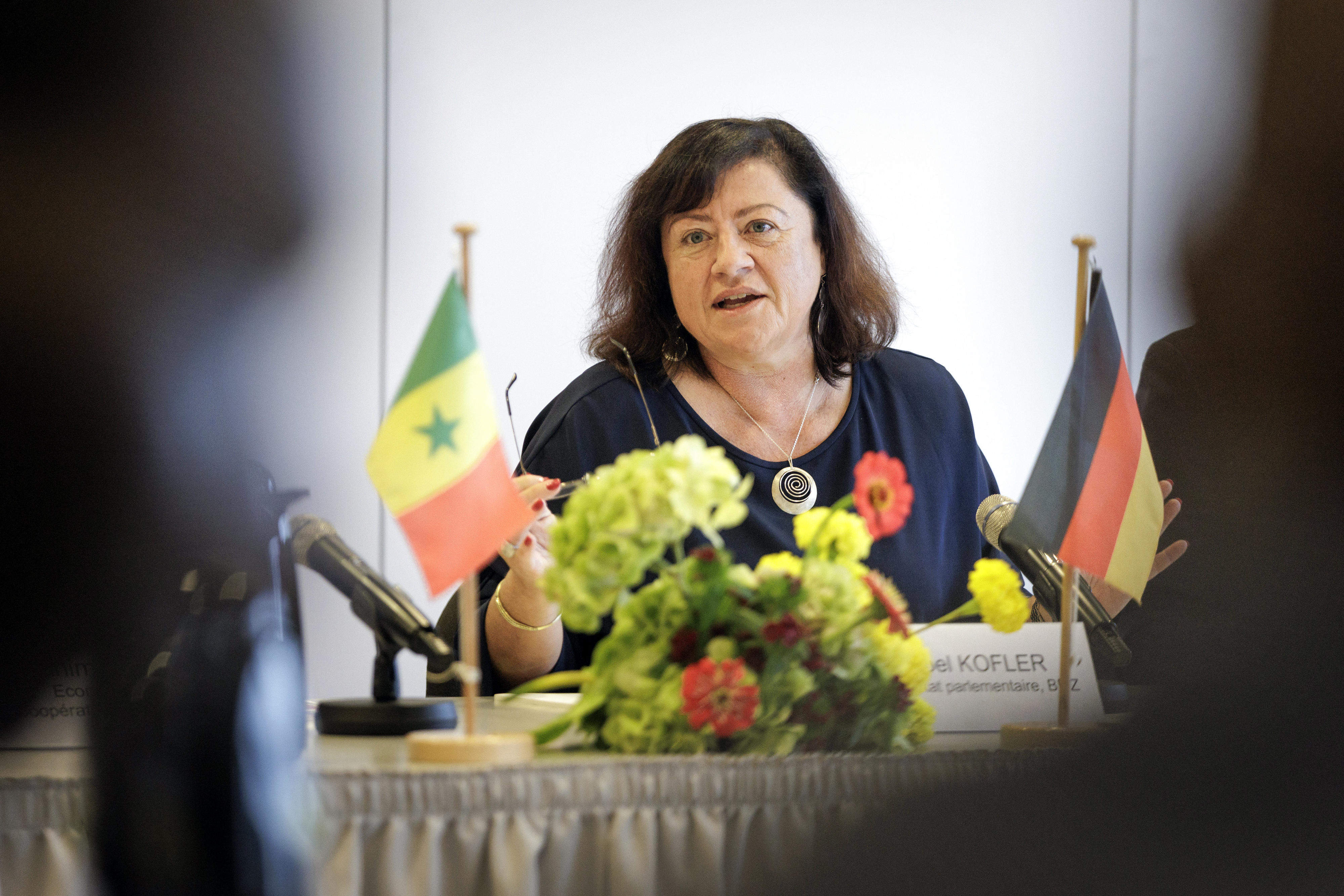  Dr. Bärbel Kofler, Parlamentarische Staatssekretärin im BMZ, während der deutsch-senegalesischen Regierungsverhandlungen im Oktober 2023 in Berlin
