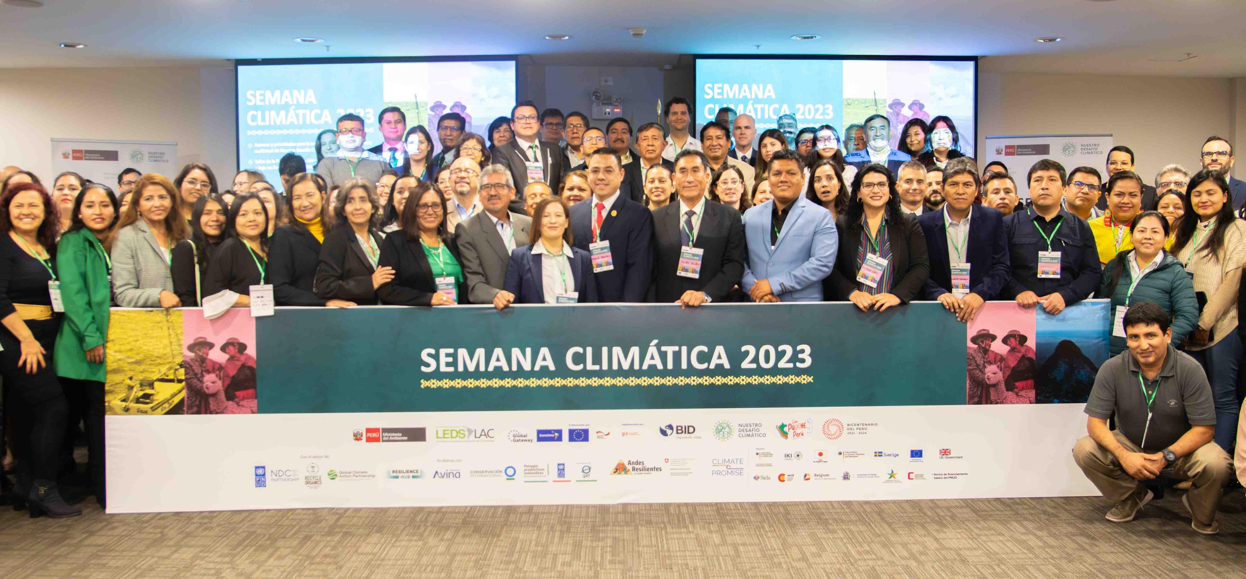 Treffen mit Regionalregierungen (GORES) im Rahmen der peruanischen Klimawoche vom 20. bis 23. August 2023. Der Schwerpunkt lag auf der Stärkung der Rolle der GORES bei der Umsetzung der NDCs.