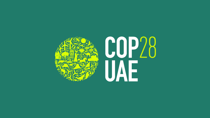 Logo: COP28 in Dubai, Vereinigte Arabische Emirate