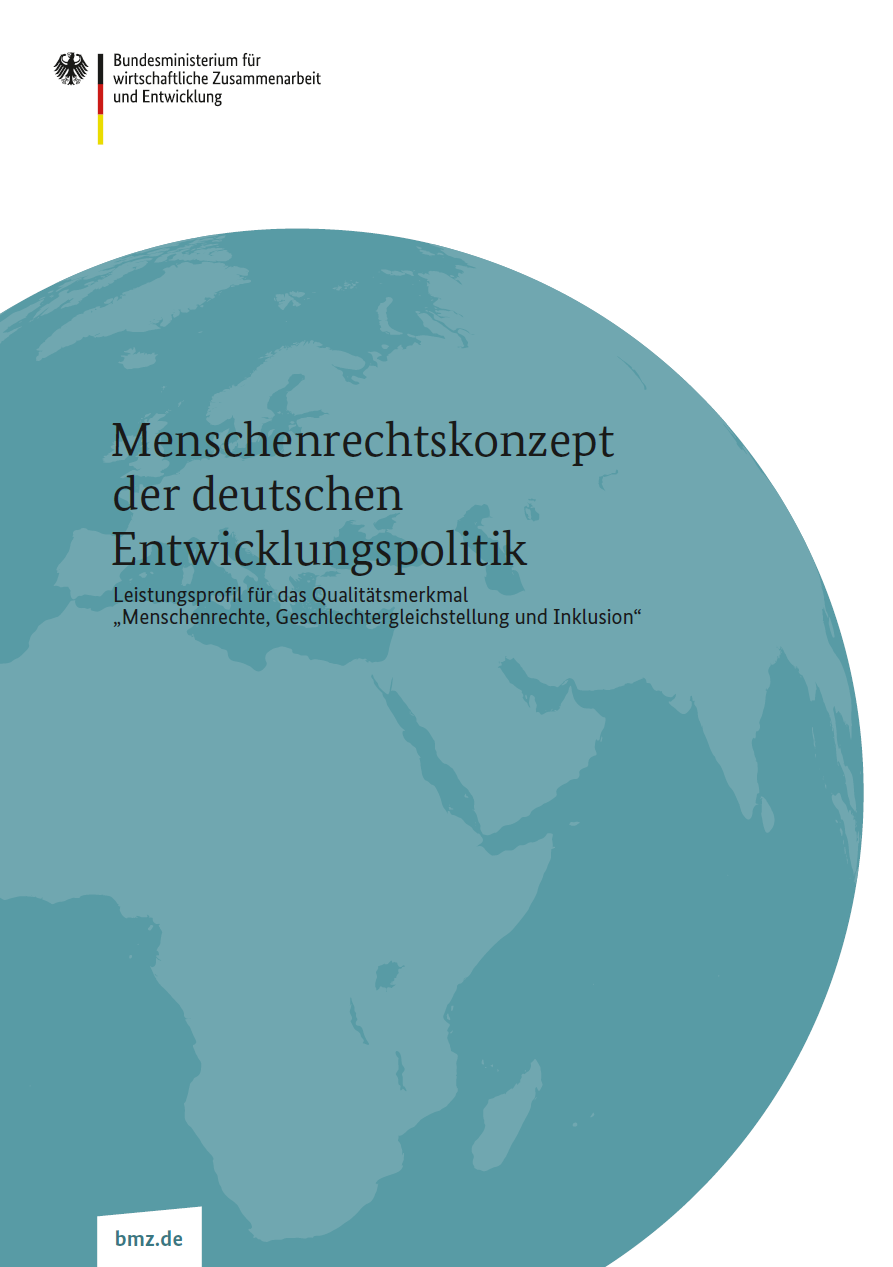 Titelblatt: Menschenrechtskonzept der deutschen Entwicklungspolitik