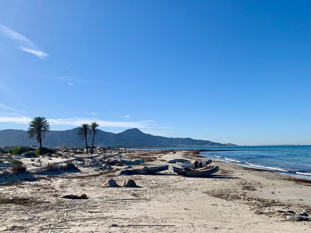 Coastal protection in Soliman, Tunisia