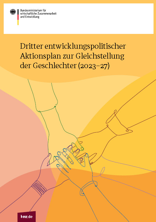 Titelblatt: Dritter entwicklungspolitischer Aktionsplan zur Gleichstellung der Geschlechter (2023–27)