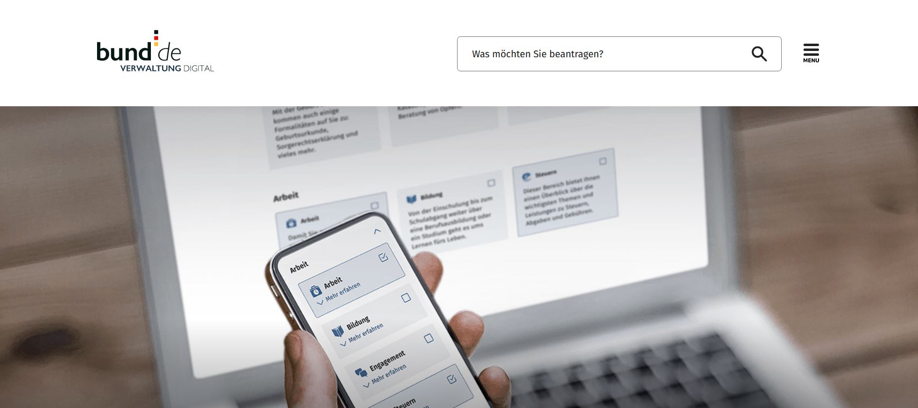 screenshot bundesportal