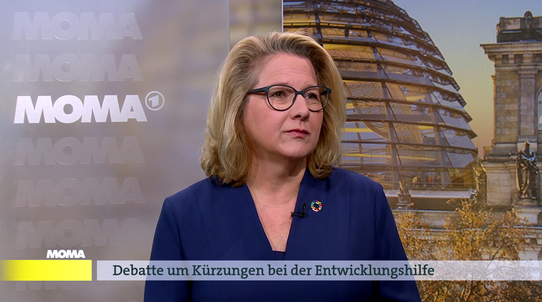 Bundesentwicklungsministerin Svenja Schulze im Interview des ARD-Morgenmagazins