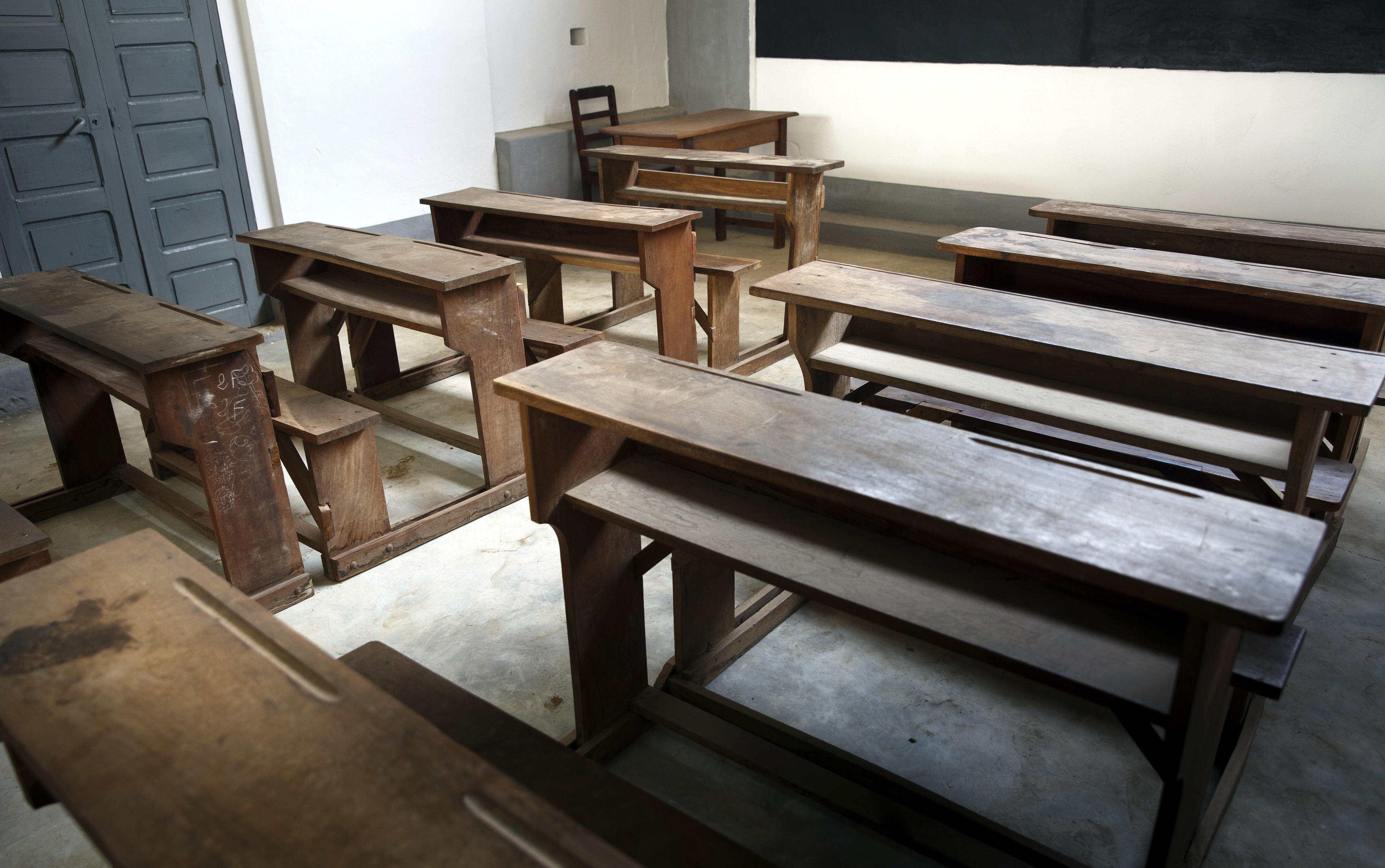 Empty classroom in Sokodé, Togo