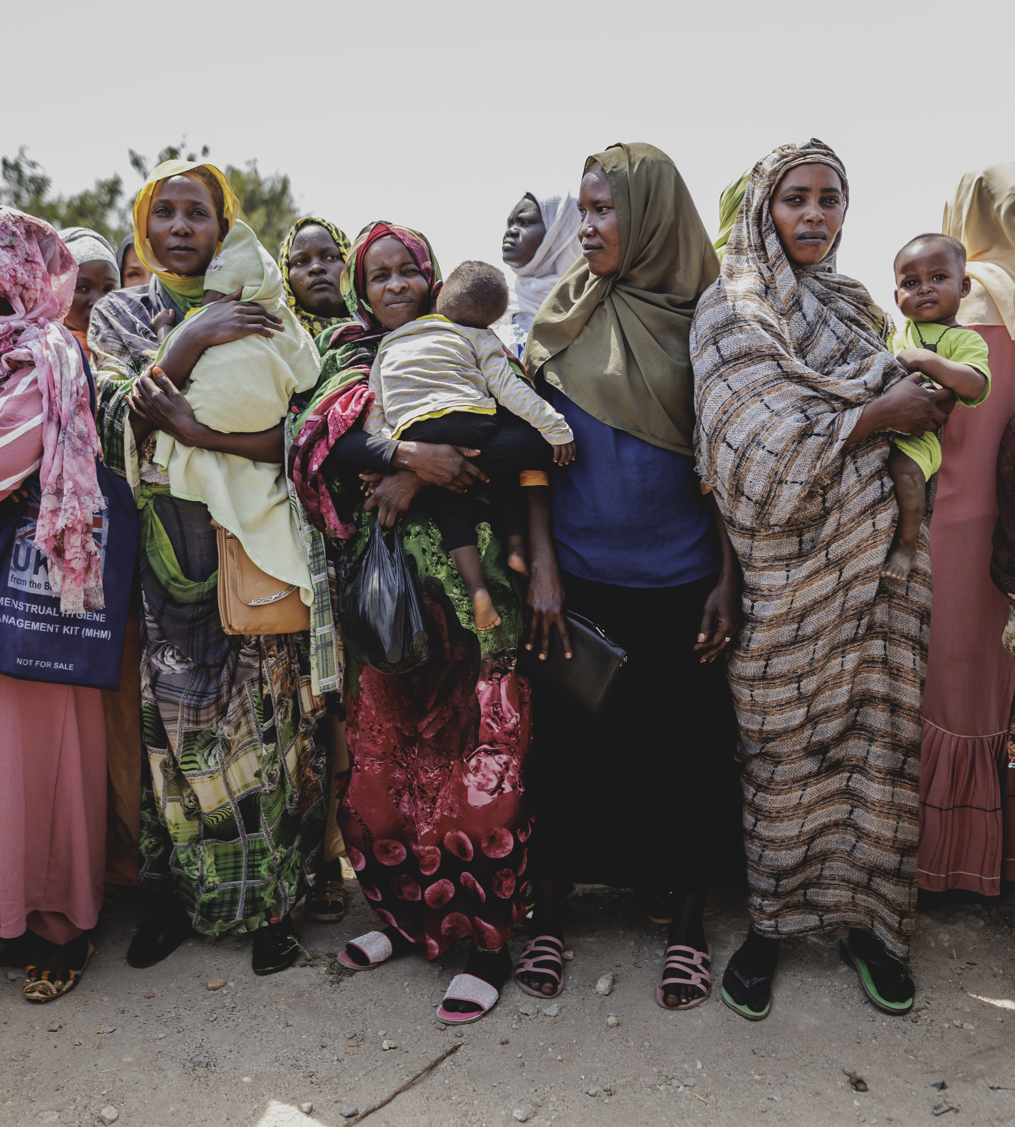 Bewohnerinnen der Flüchtlingssiedlung Gorom (südwestlich von Dschuba) in Sudan
