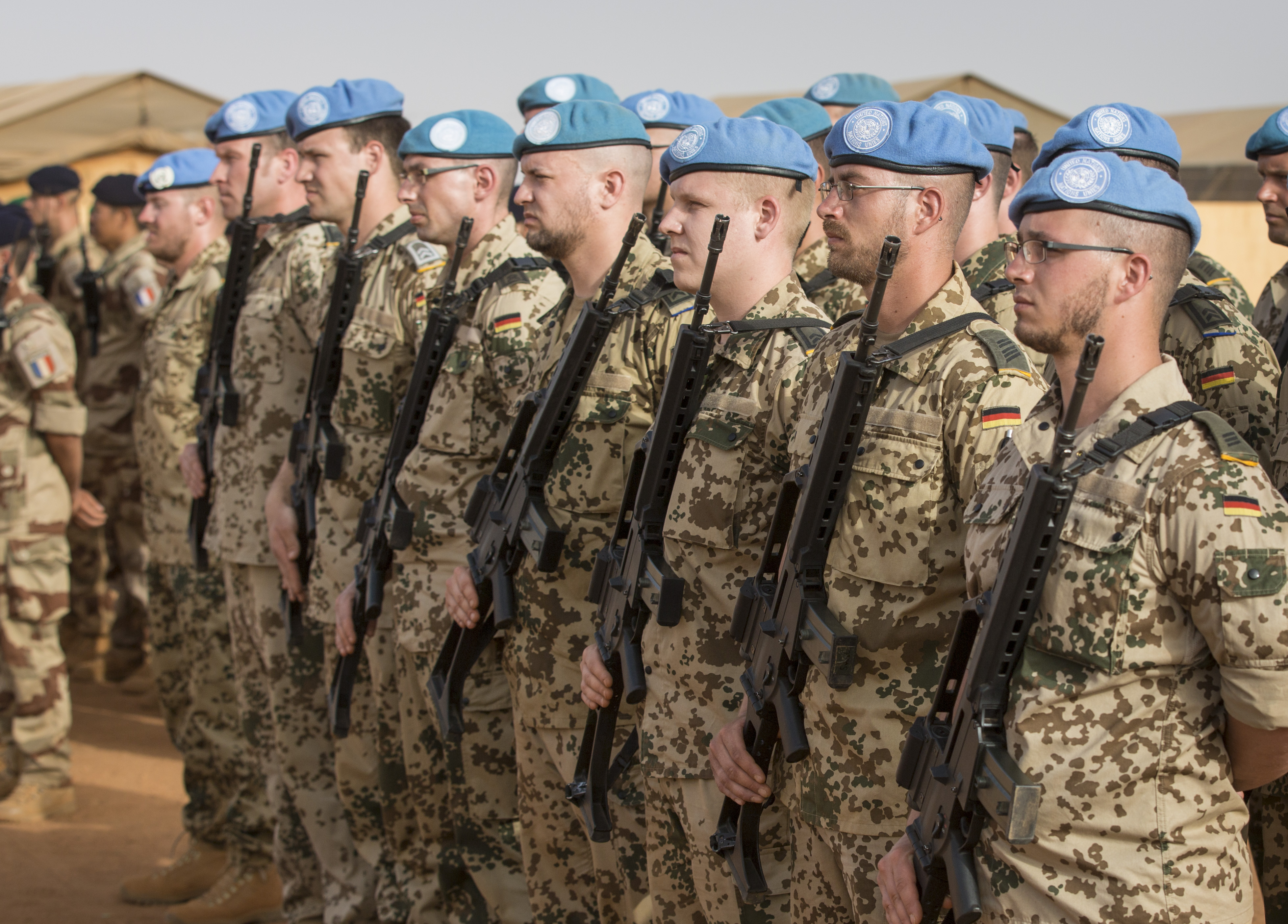 Deutsche Bundeswehrsoldaten, die im Rahmen der inzwischen beendeten UN-Mission MINUSMA im Camp Castor in Gao, Mali, stationiert waren