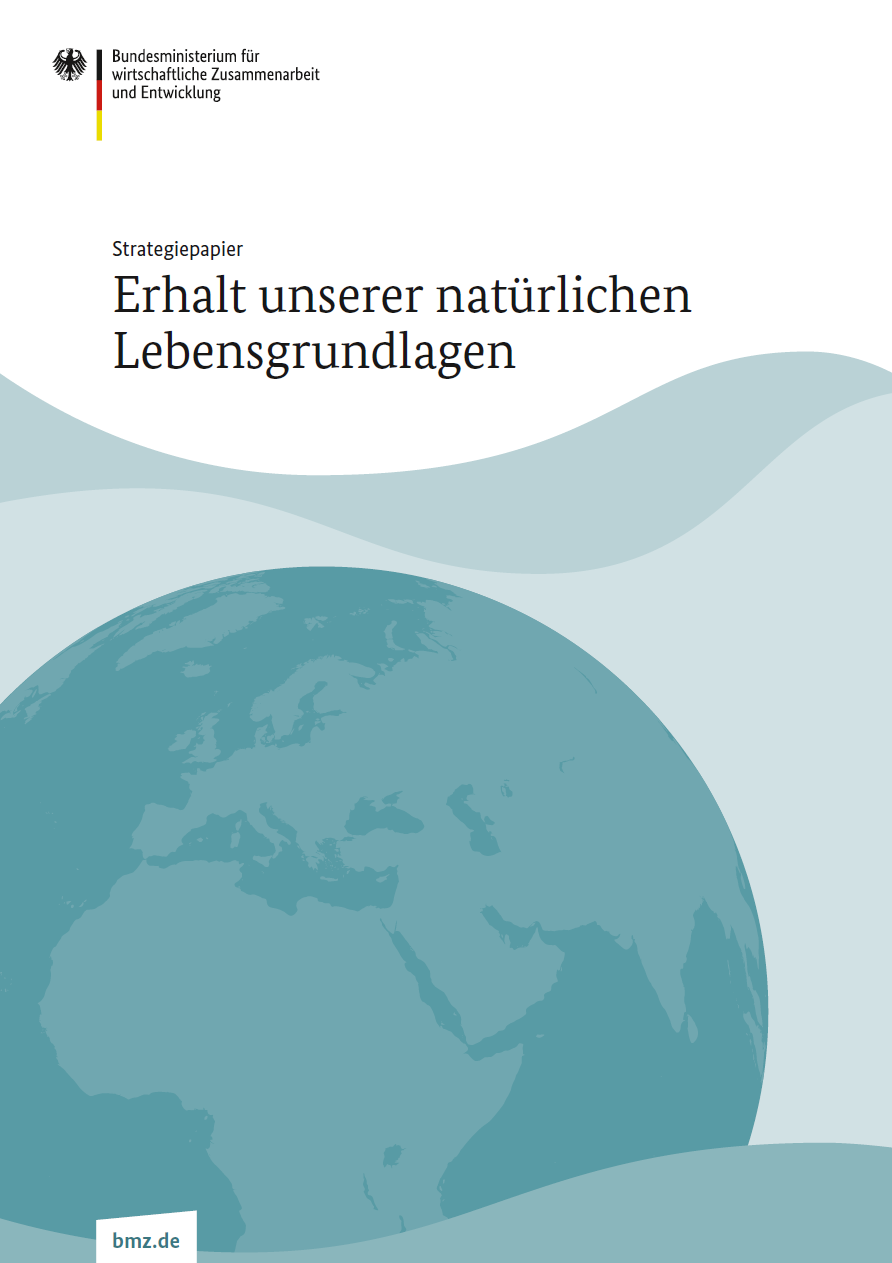 Titelblatt: Strategiepapier: Erhalt unserer natürlichen Lebensgrundlagen