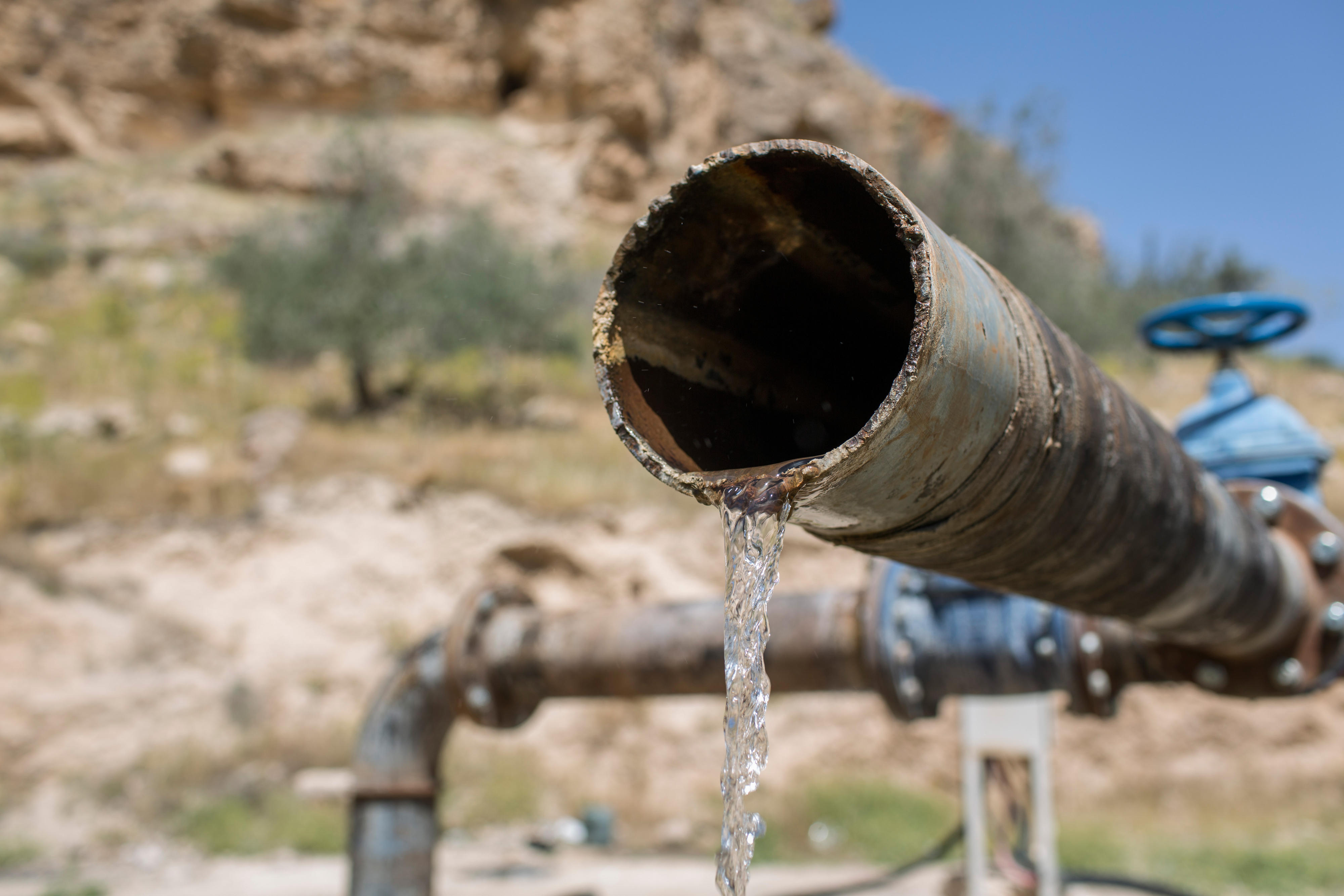 Wasserleitung in Jordanien