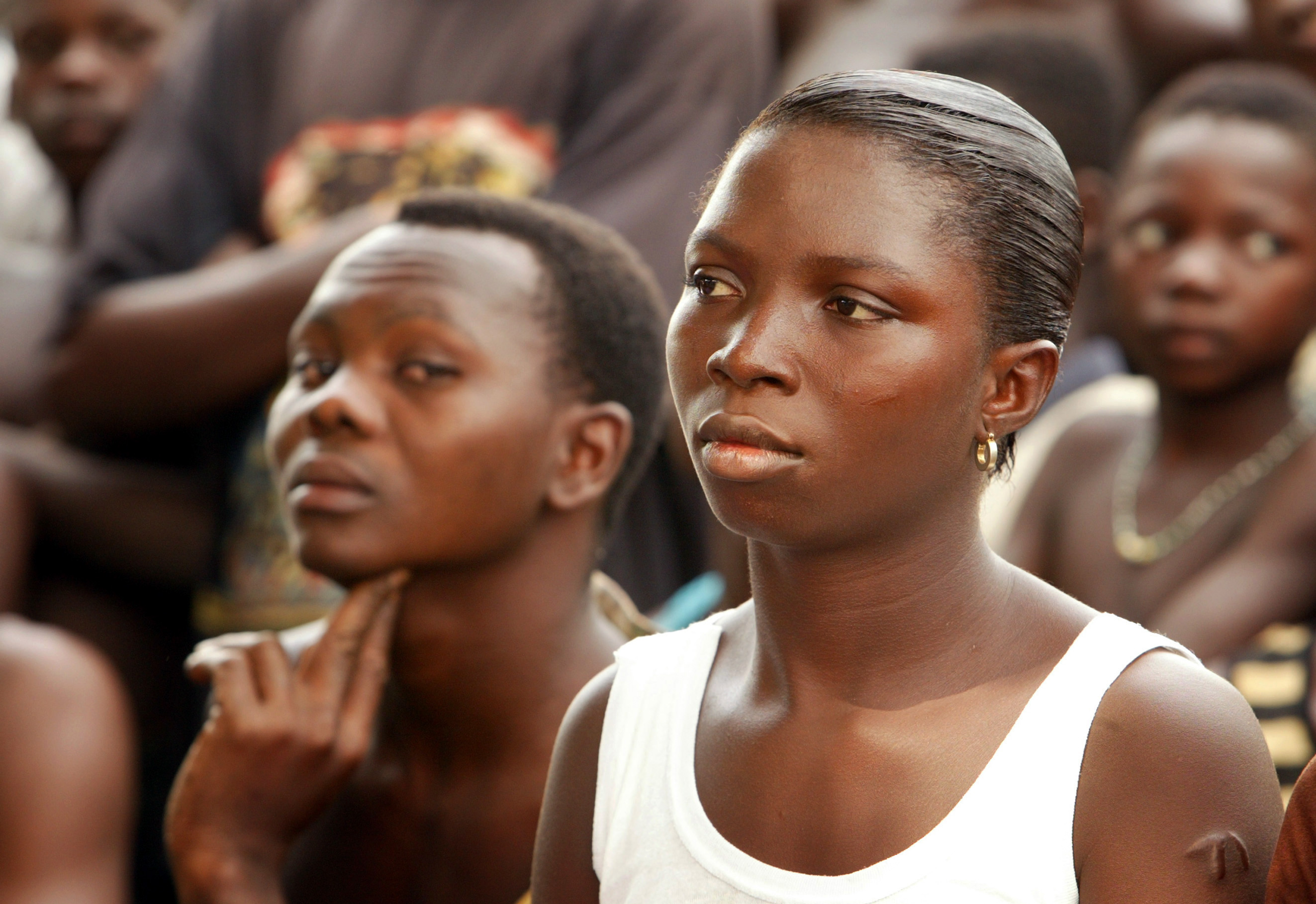 Versammlung im Dorf Kotokpa in Benin