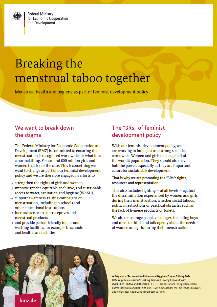 Cover: Breaking the menstrual taboo together