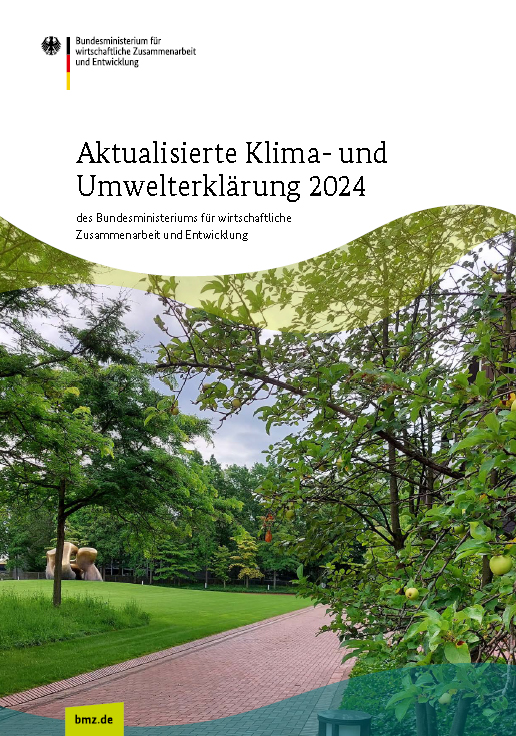 Cover: Aktualisierte Klima- und Umwelterklärung 2024