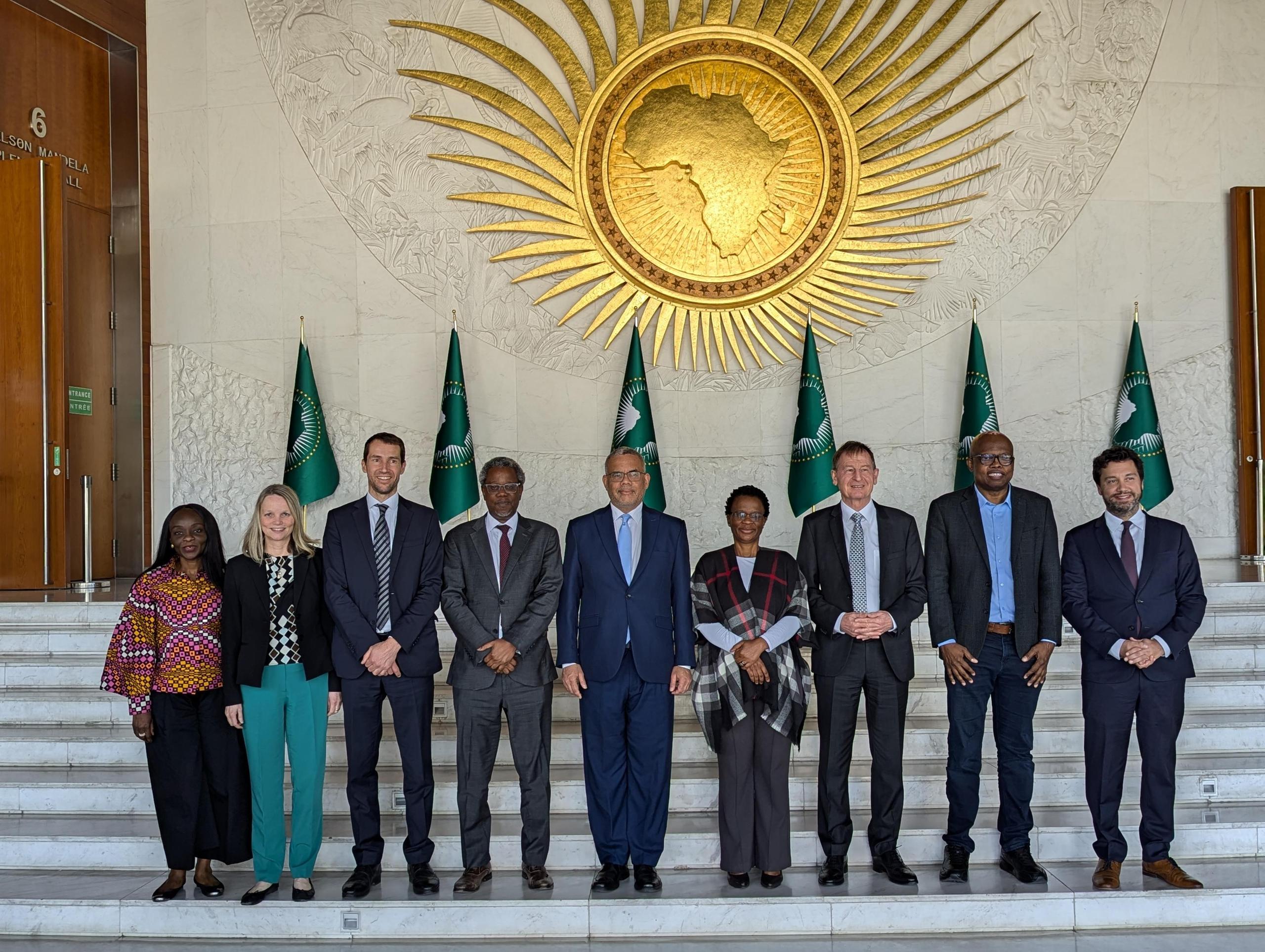 Representatives of the AU Commission and Germany at the government consultations in Addis Ababa 2024