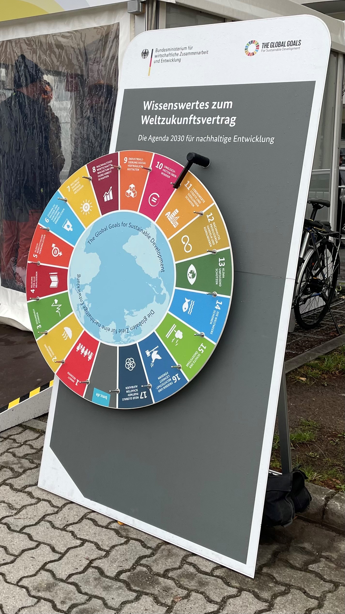 Glücksrad zu den Nachhaltigen Entwicklungszielen
