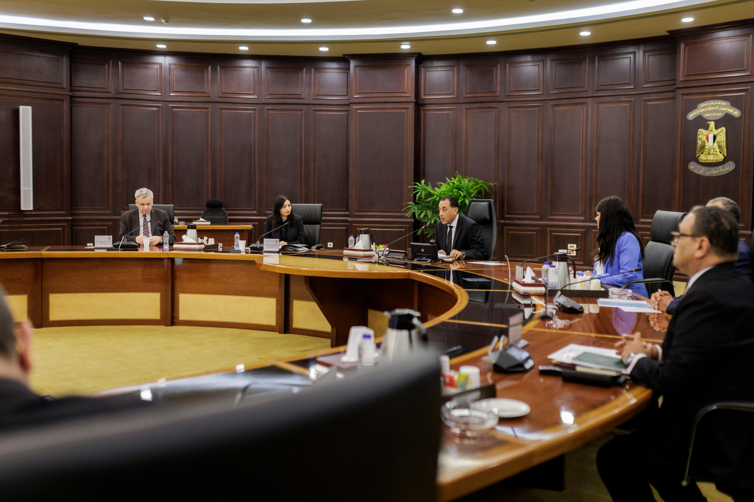 Bundesentwicklungsministerin Reem Alabali Radovan bei Gesprächen mit dem ägyptischen Premierminister Mustafa Madbouly