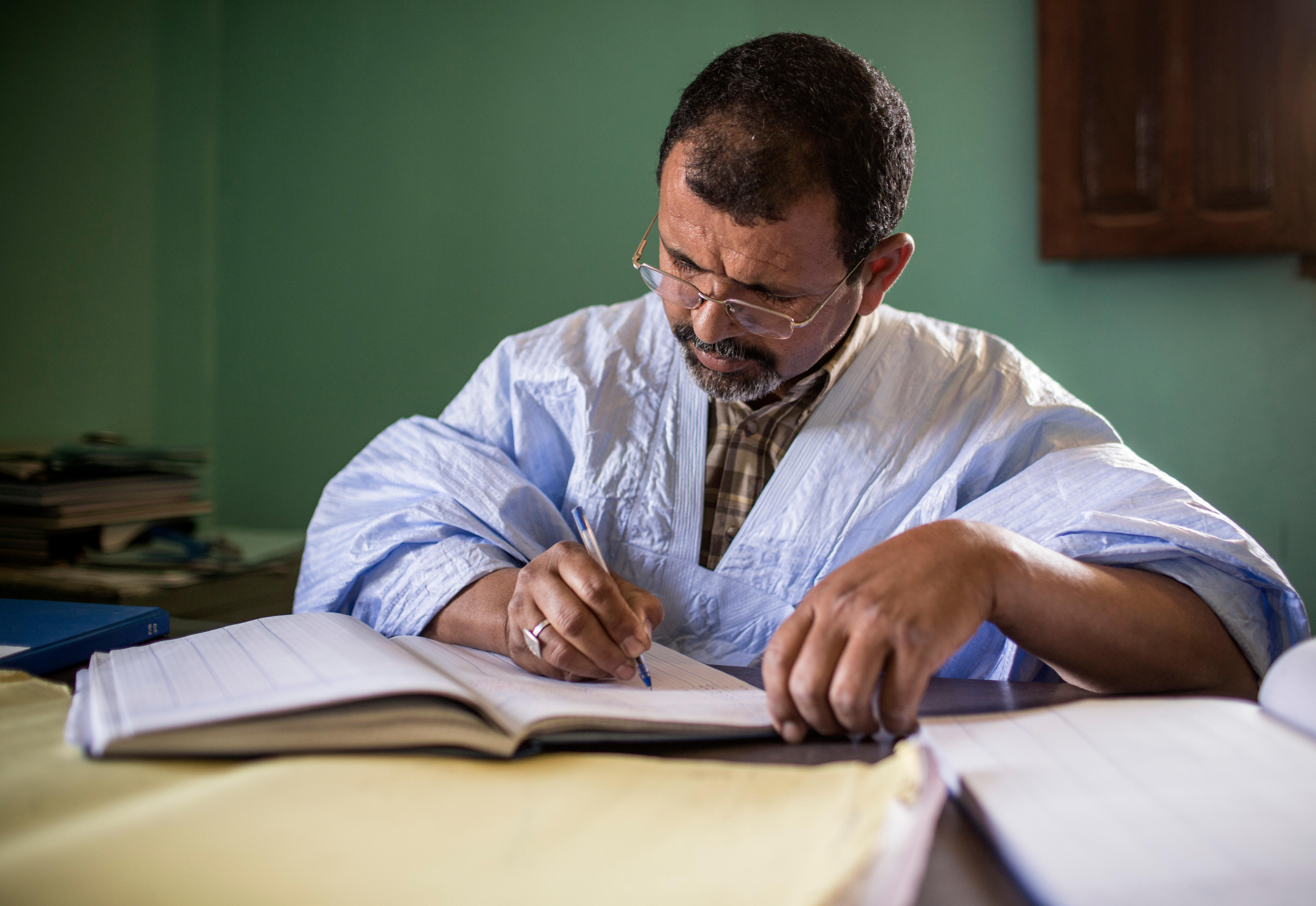 An employee of the local government in Ouad Naga, Mauritania