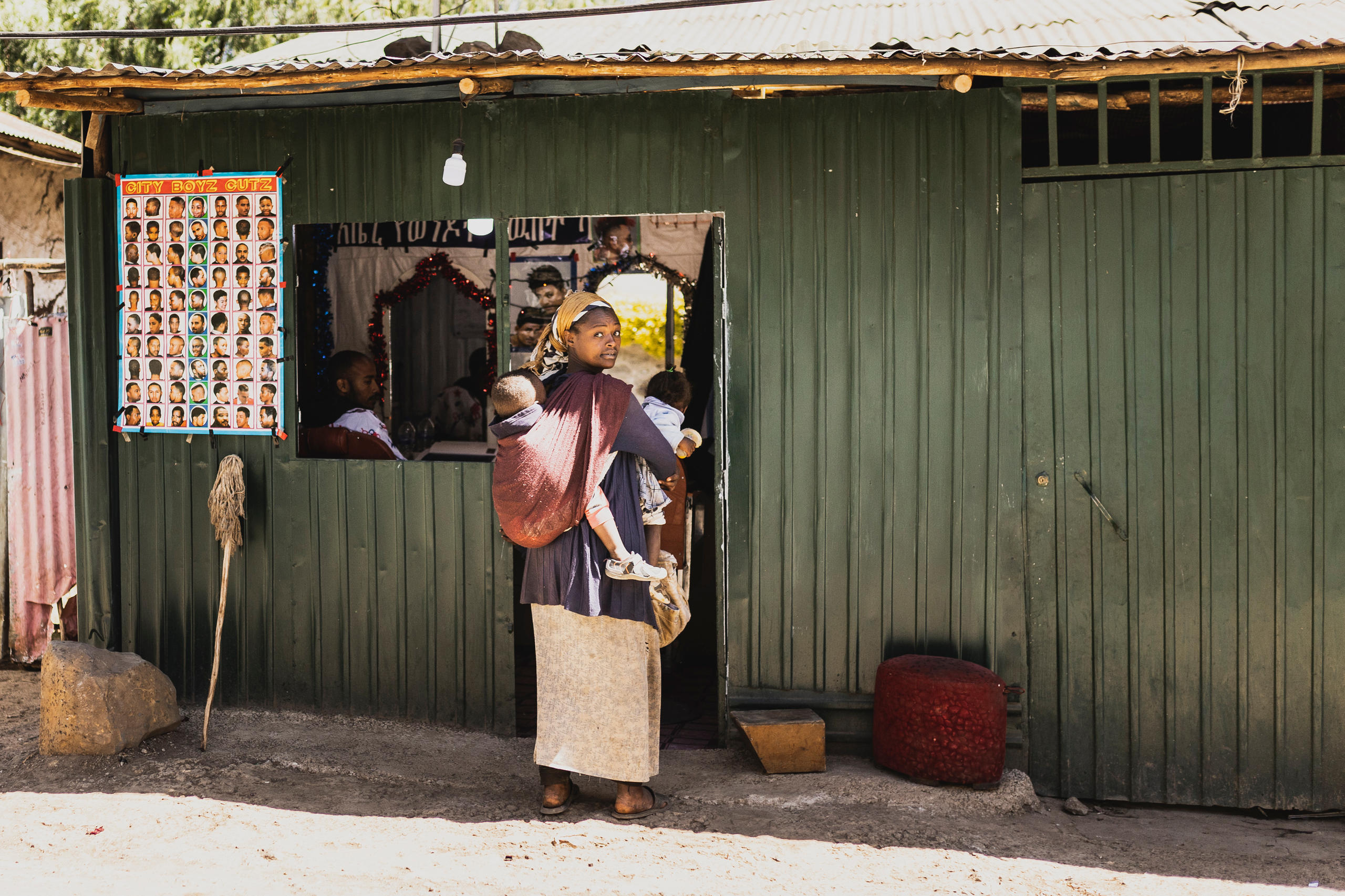 Straßenszene in Addis Abeba, Äthiopien