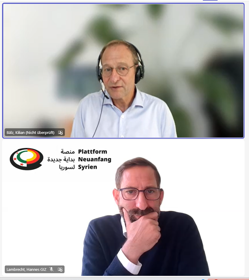 Kilian Bälz, einer weiterer Teilnehmer der Informationsveranstaltung zu Sanktionen und Fördermöglichkeiten.