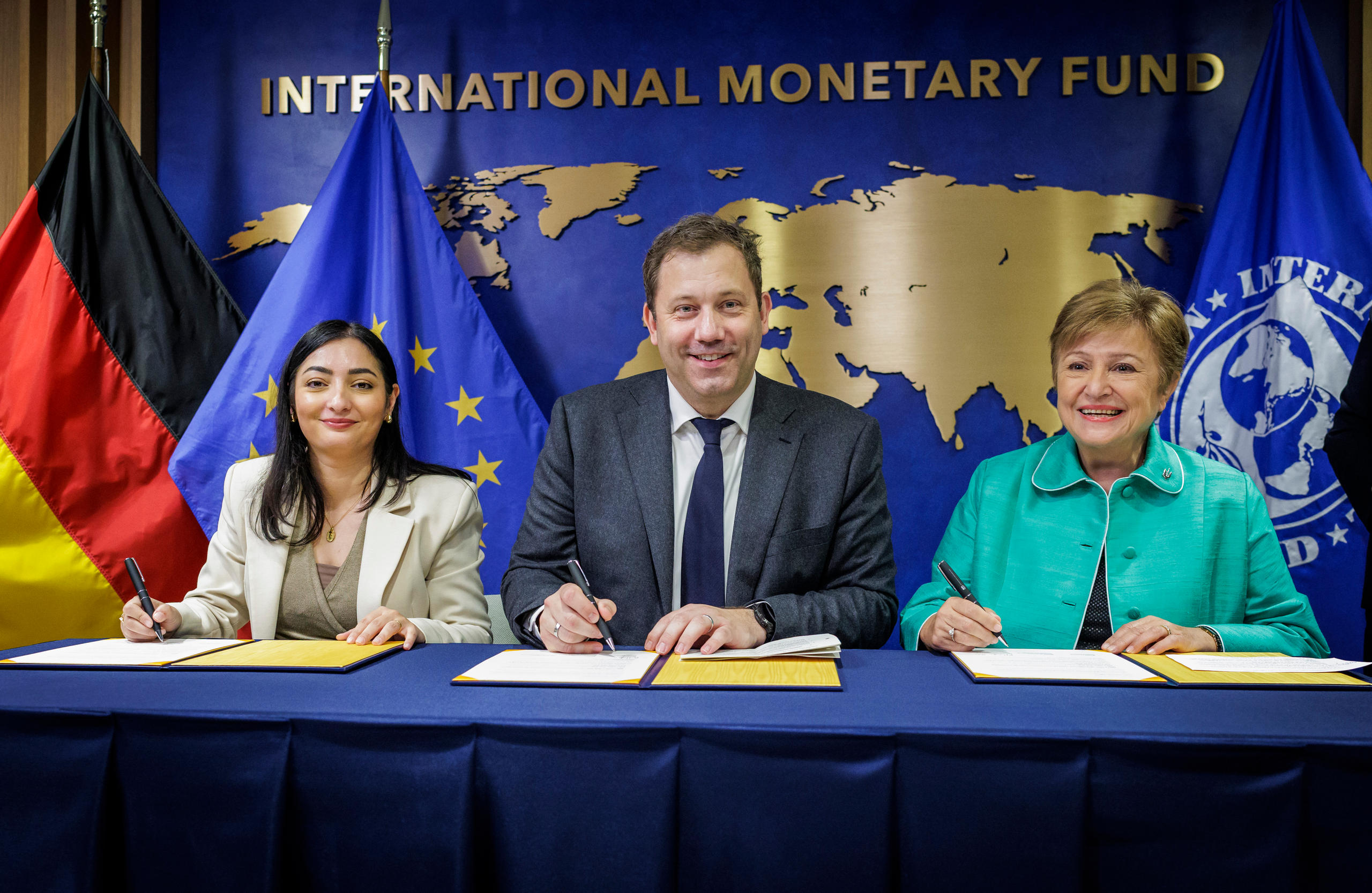 Alabali Radovan, Klingbeil und Kristalina Georgieva