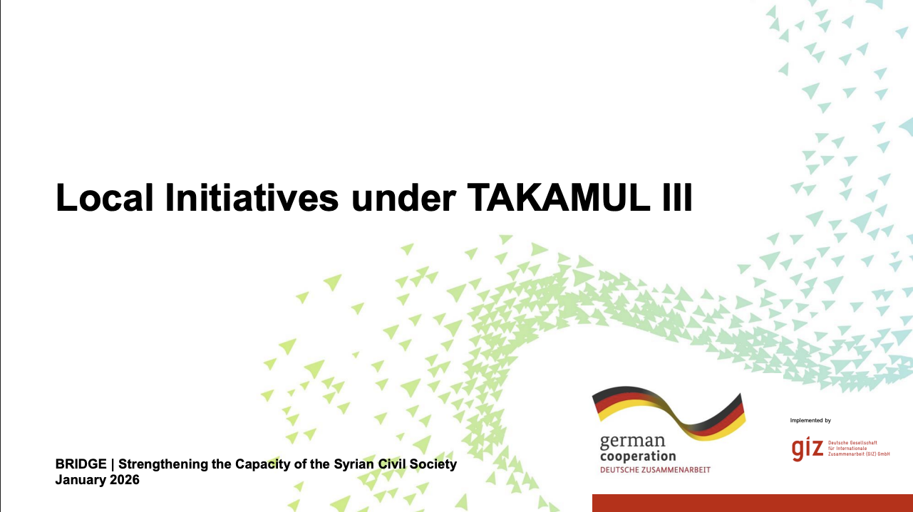 Presentation Local Initiatives under TAKAMUL III