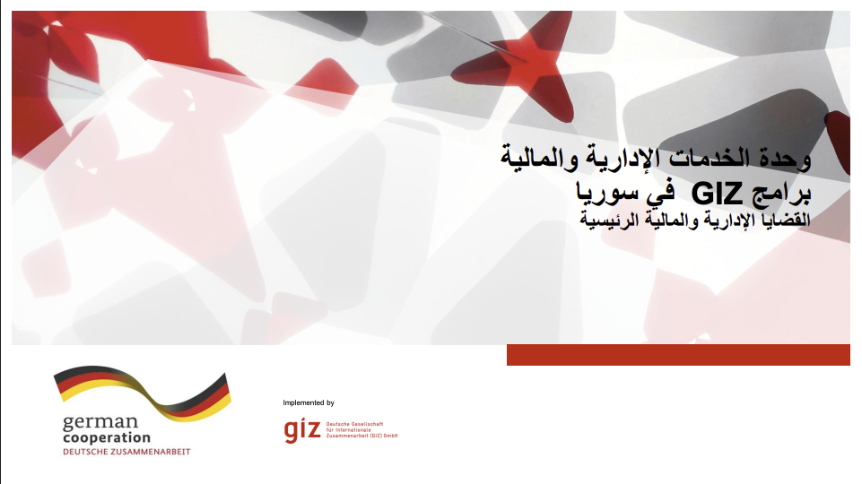 Presentation TAKAMUL 3 Admin and Financial Key Issues