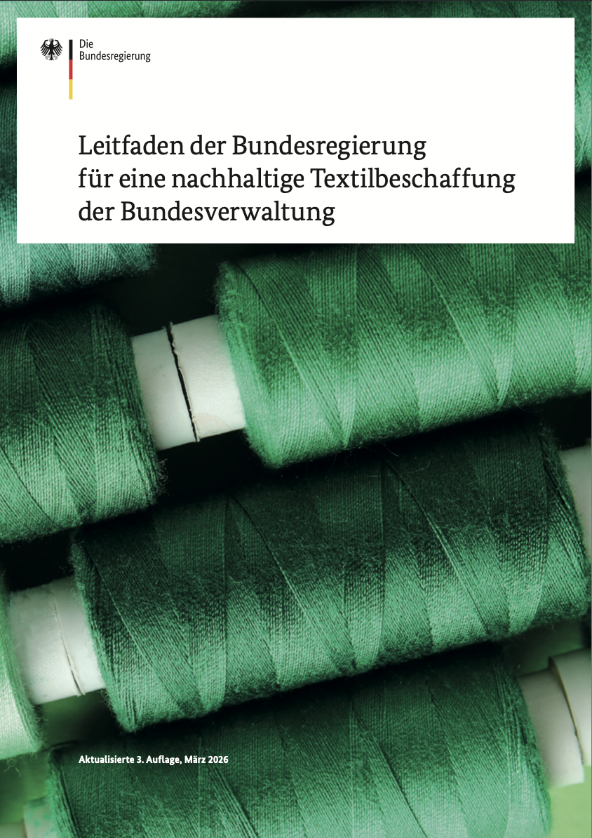 cover leitfaden nachhaltige textilbeschaffung