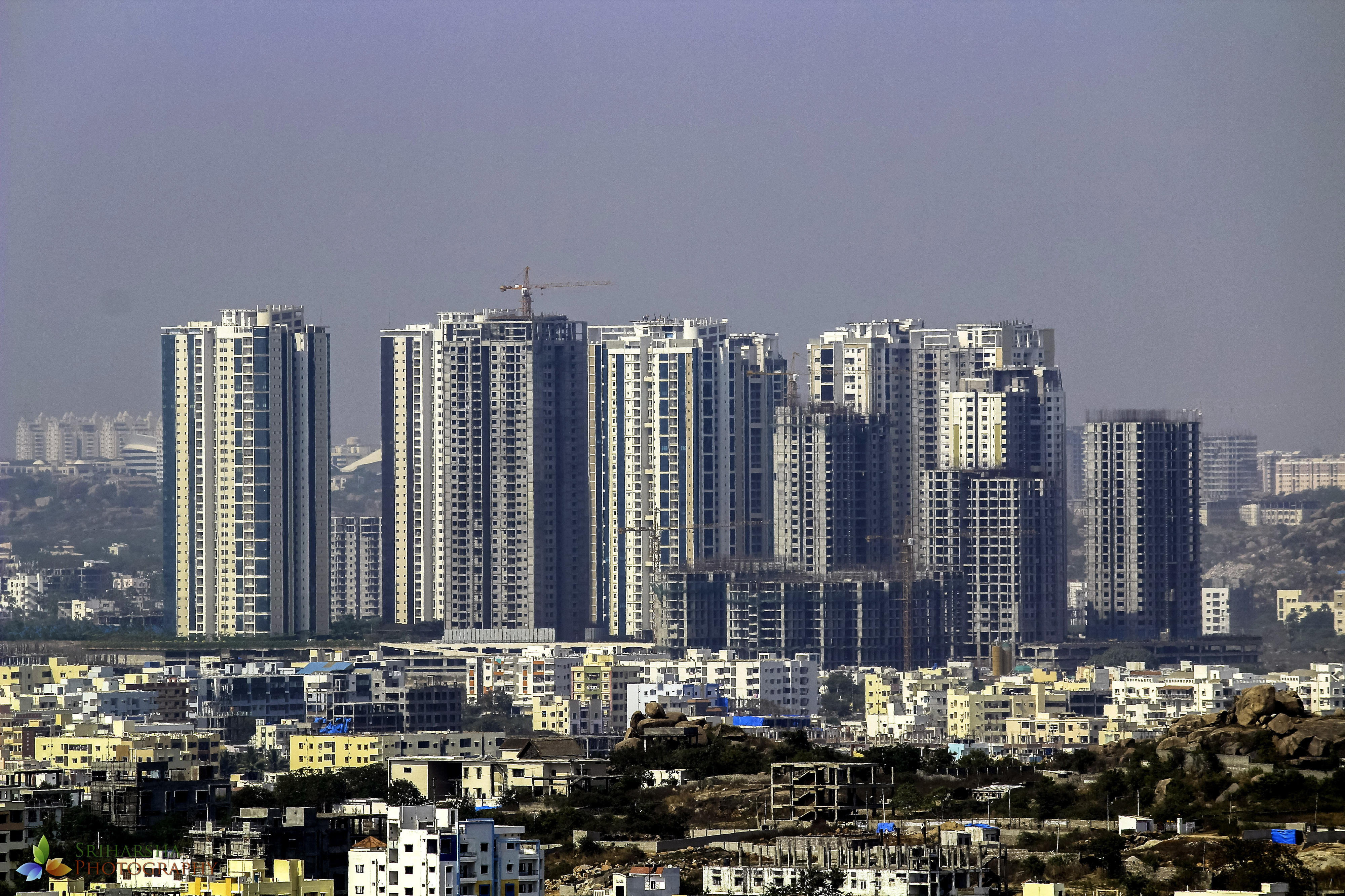 Skyline von Hyderabad, Indien