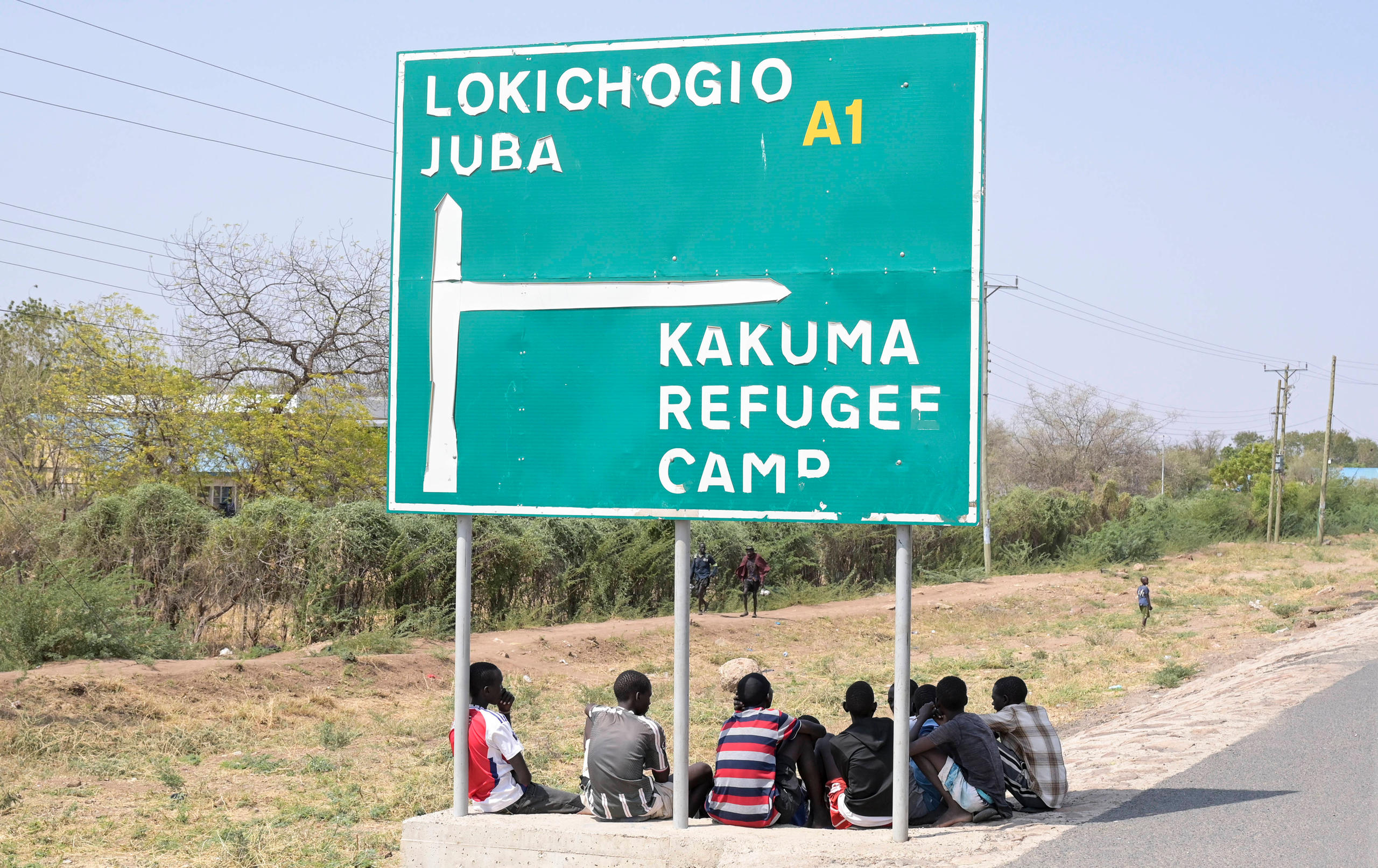 Foto einer Straßenszene in Afrika.