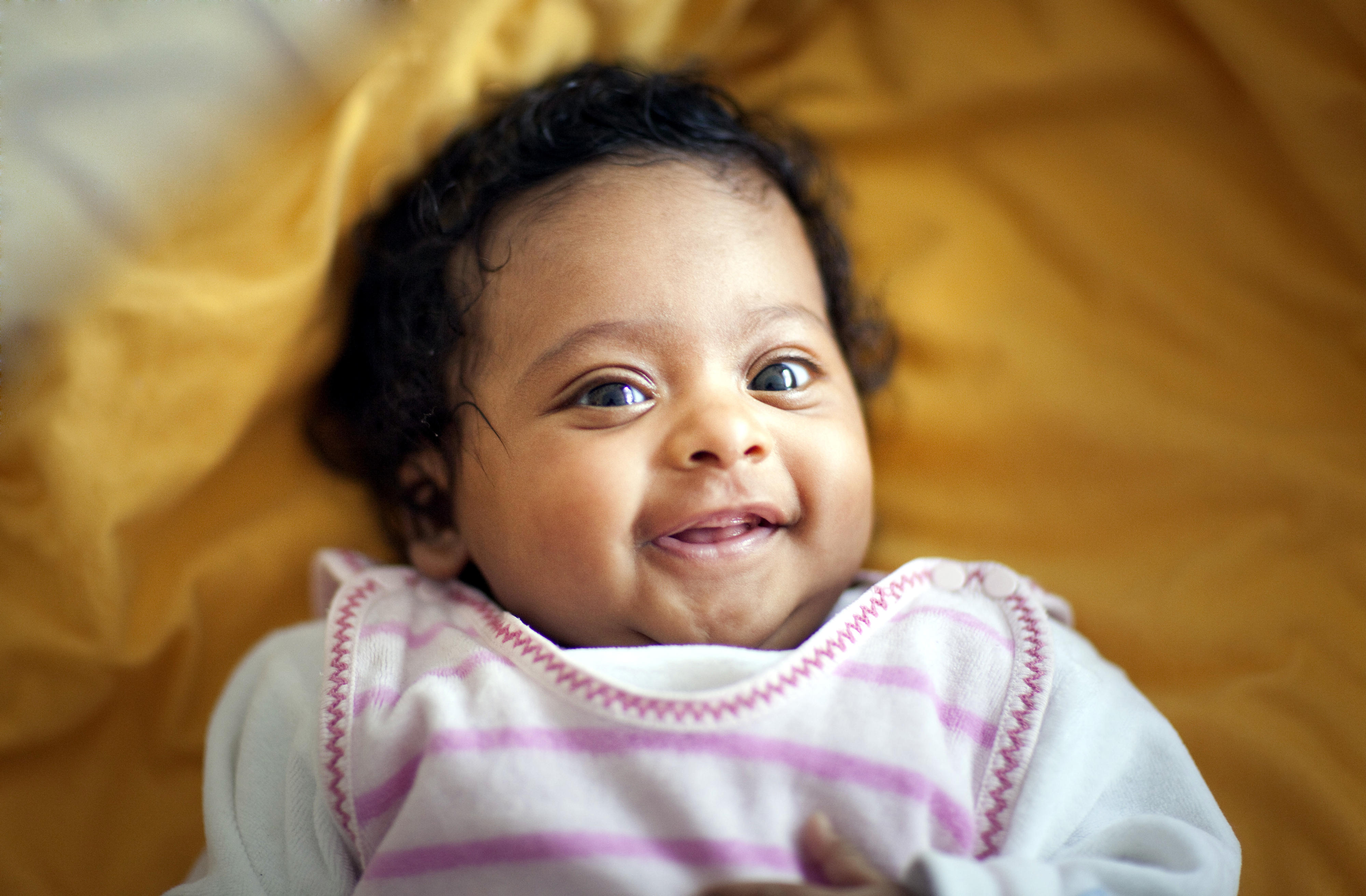 Säugling, drei Monate alt, aufgenommen in Bonn