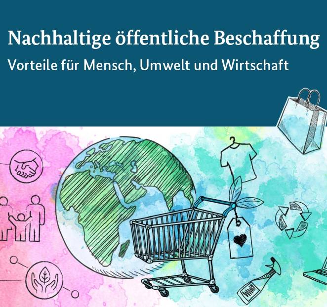 Titelblatt von Flyer zu Nachhaltiger öffentlicher Beschaffung 