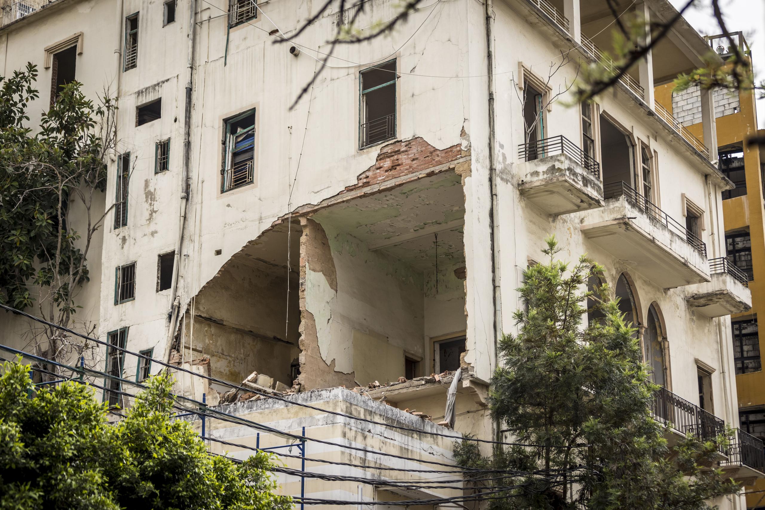 Zerstörung im Libanon