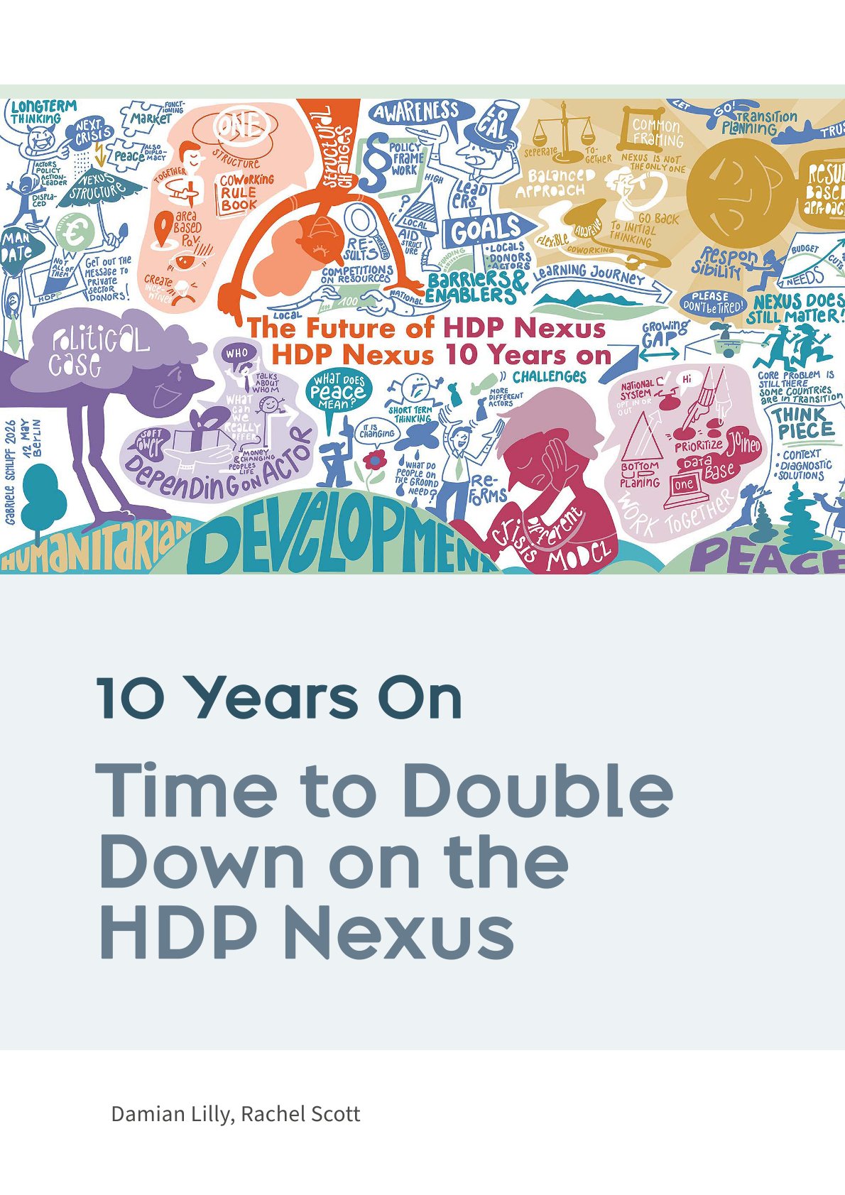 Cover der Publikation „10 Years On – Time to Double Down on the HDP Nexus“