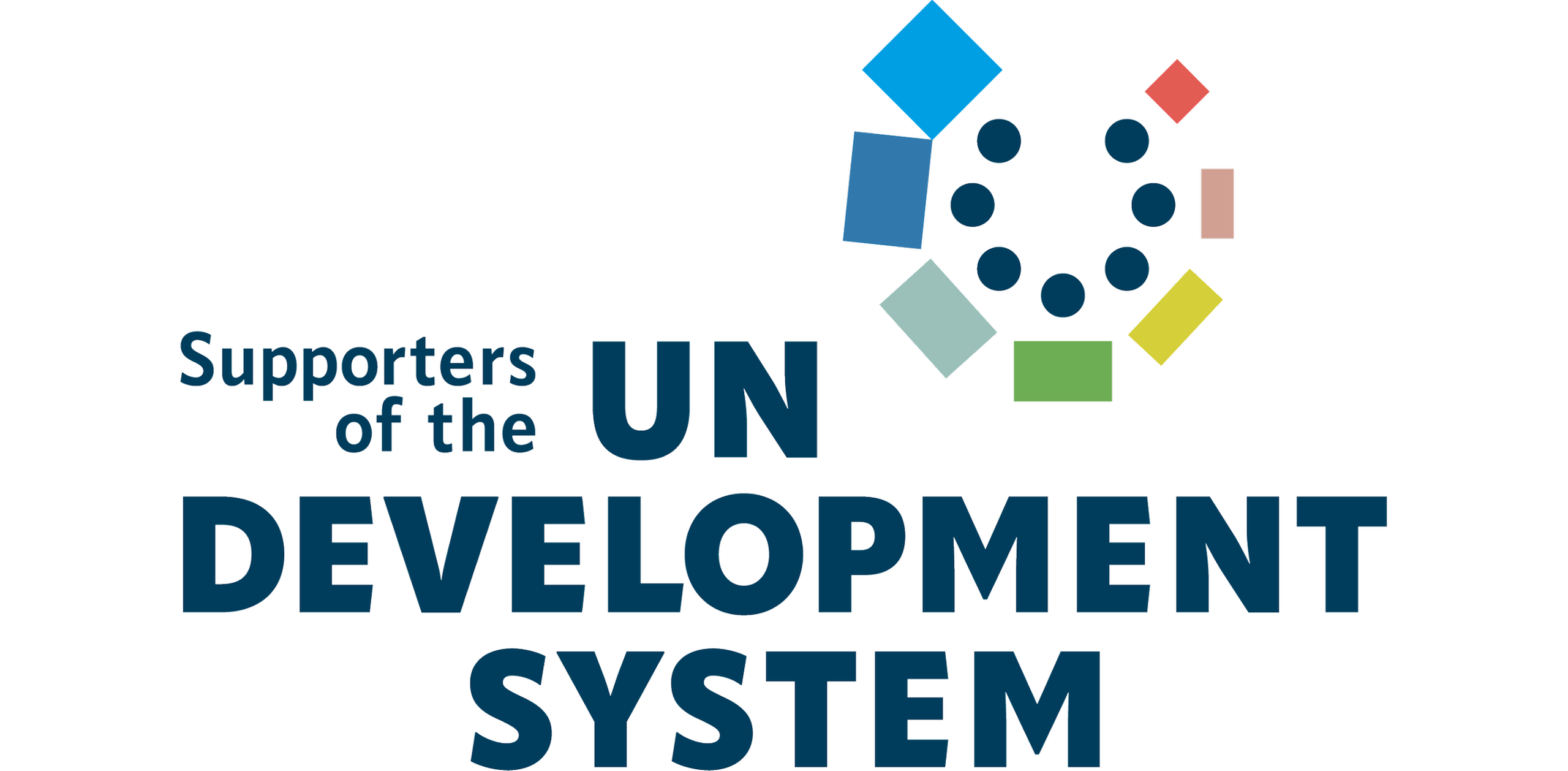 Logo der Allianz „Supporters of the UN Development System"