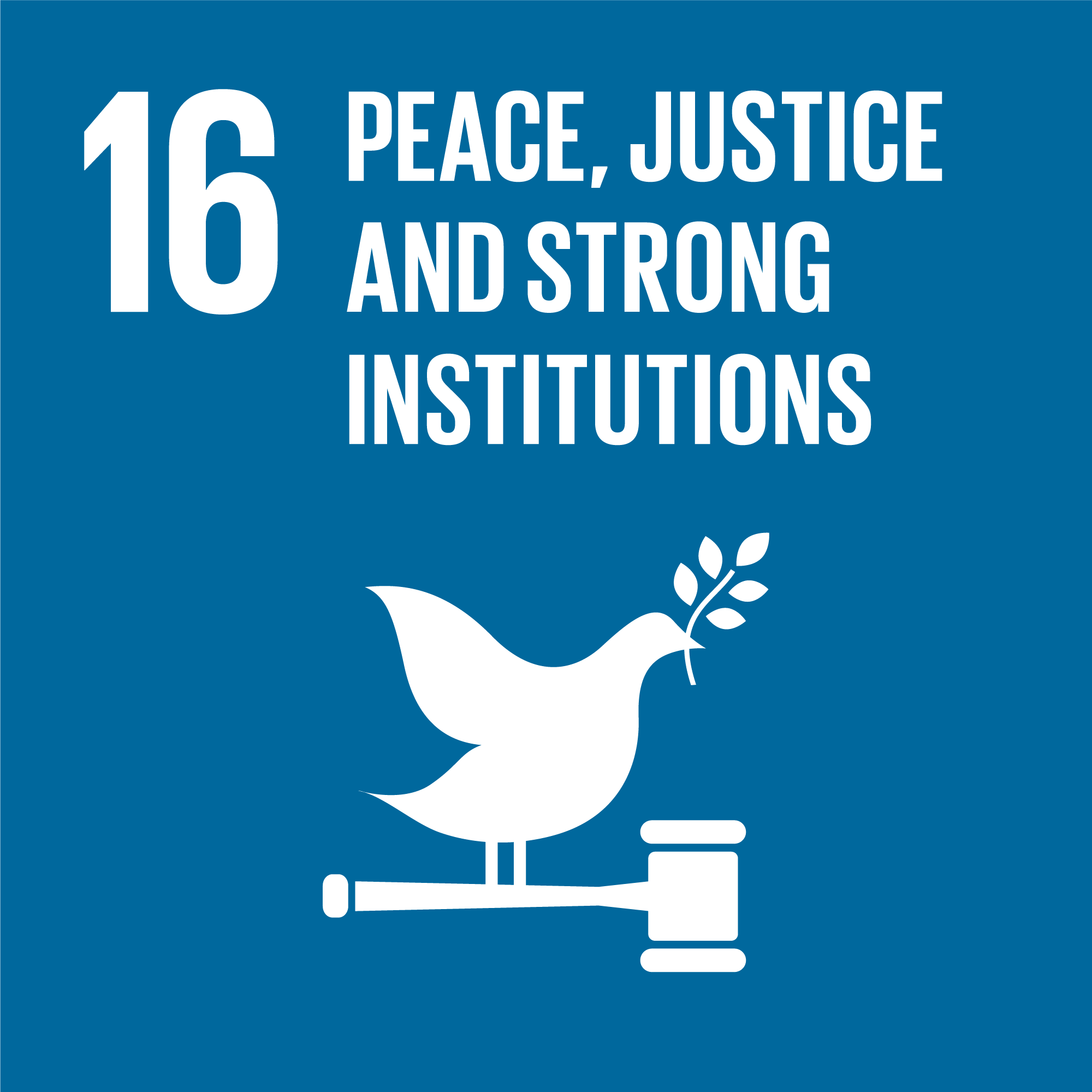 SDG 16: Peace, justice and strong institutions