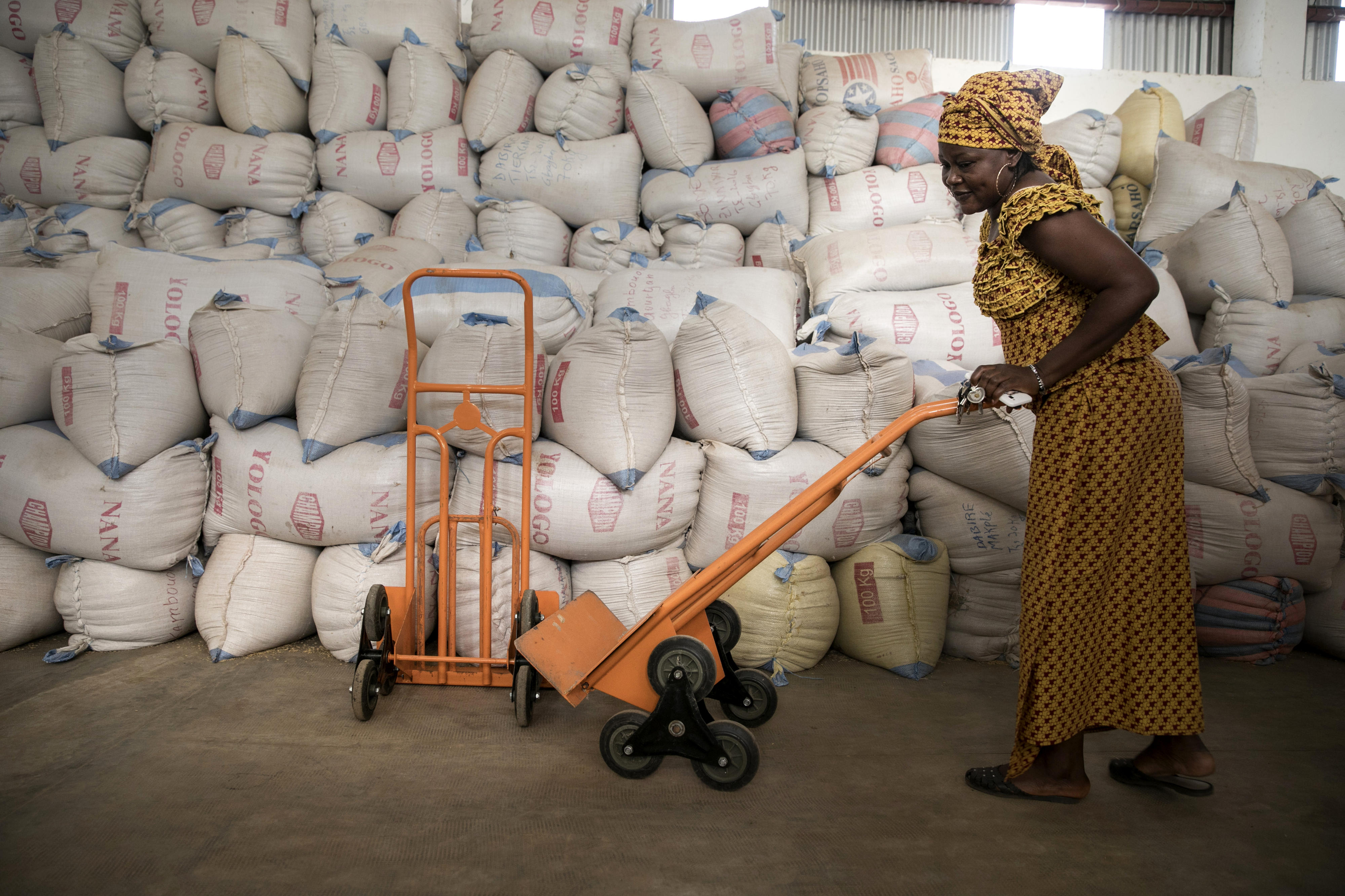 Reisverarbeitungsbetrieb in Burkina Faso