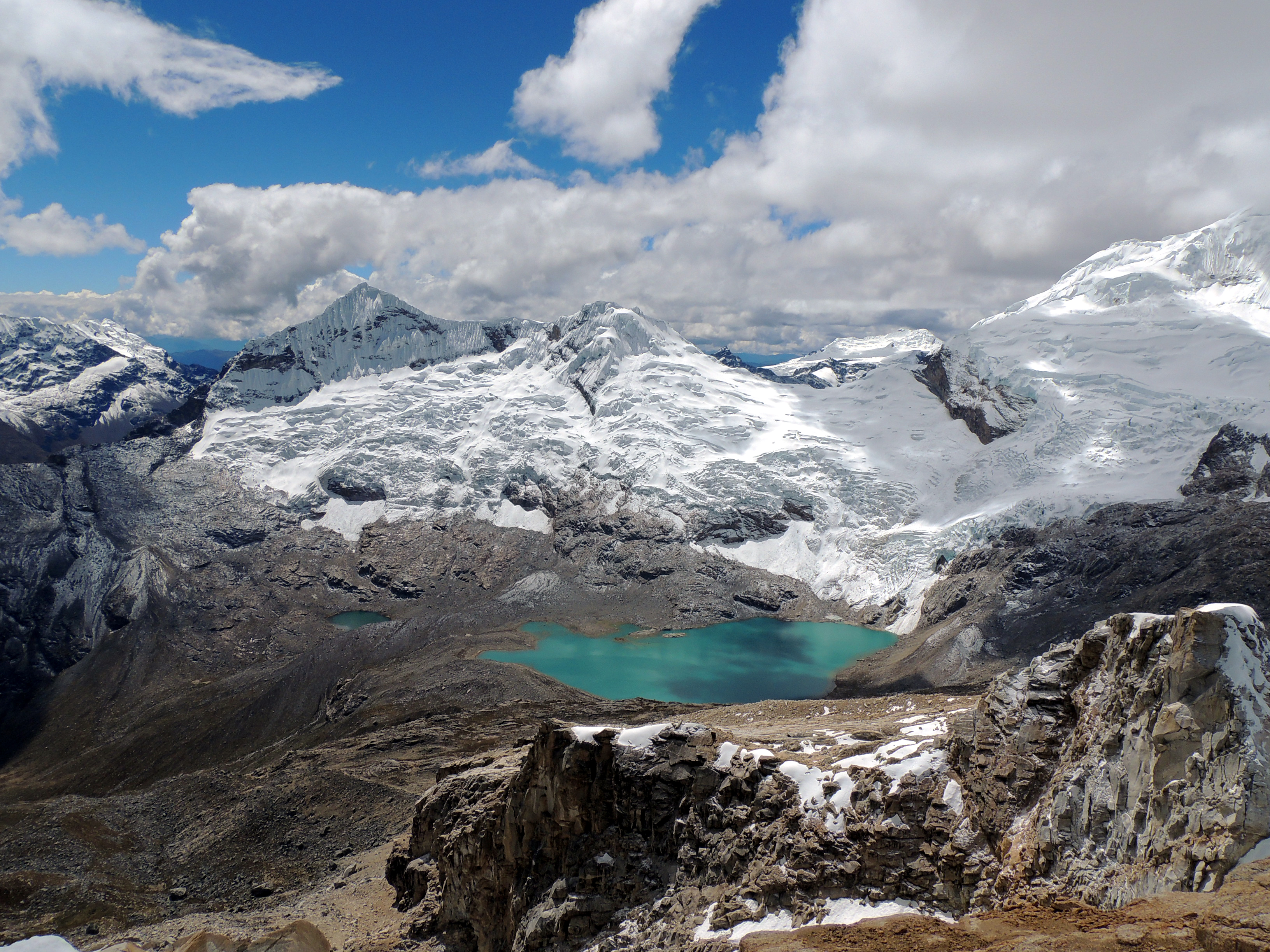 Gletscher im Nationalpark Huascarán, Peru