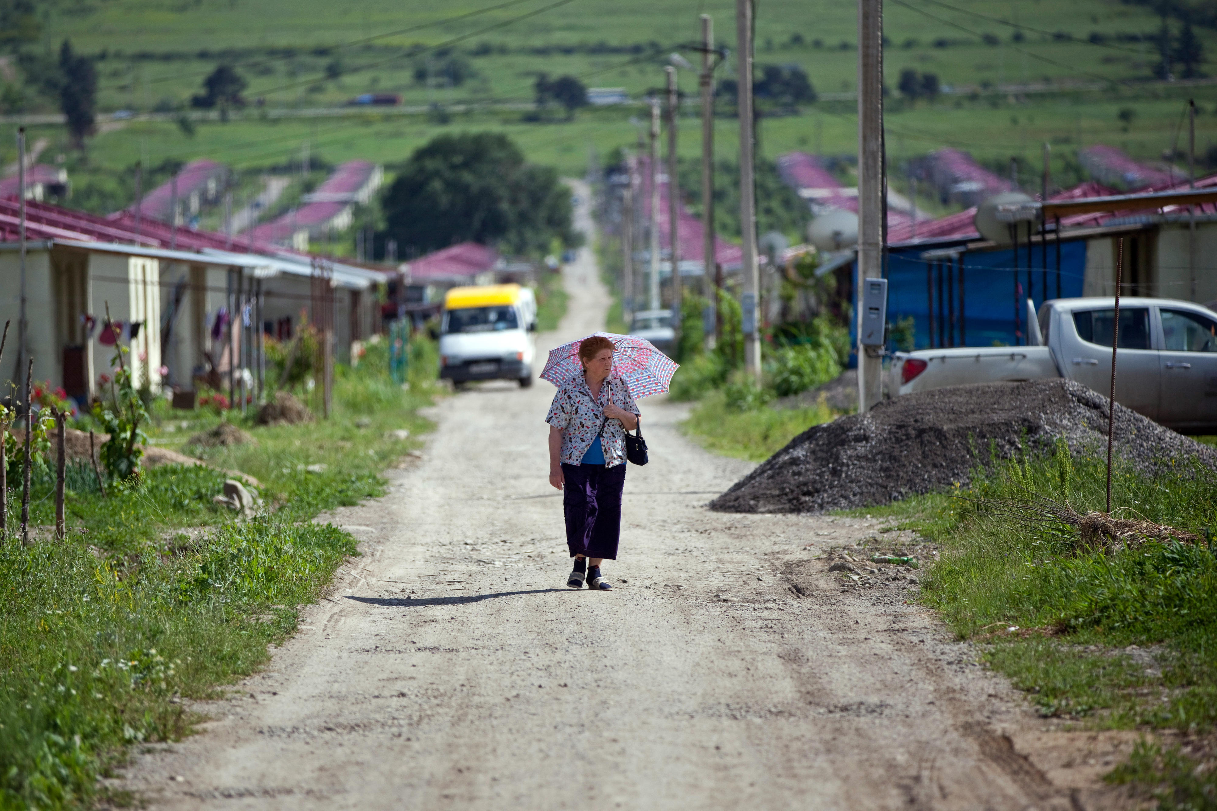 Siedlung für Binnenvertriebene in Saguramo, Georgien