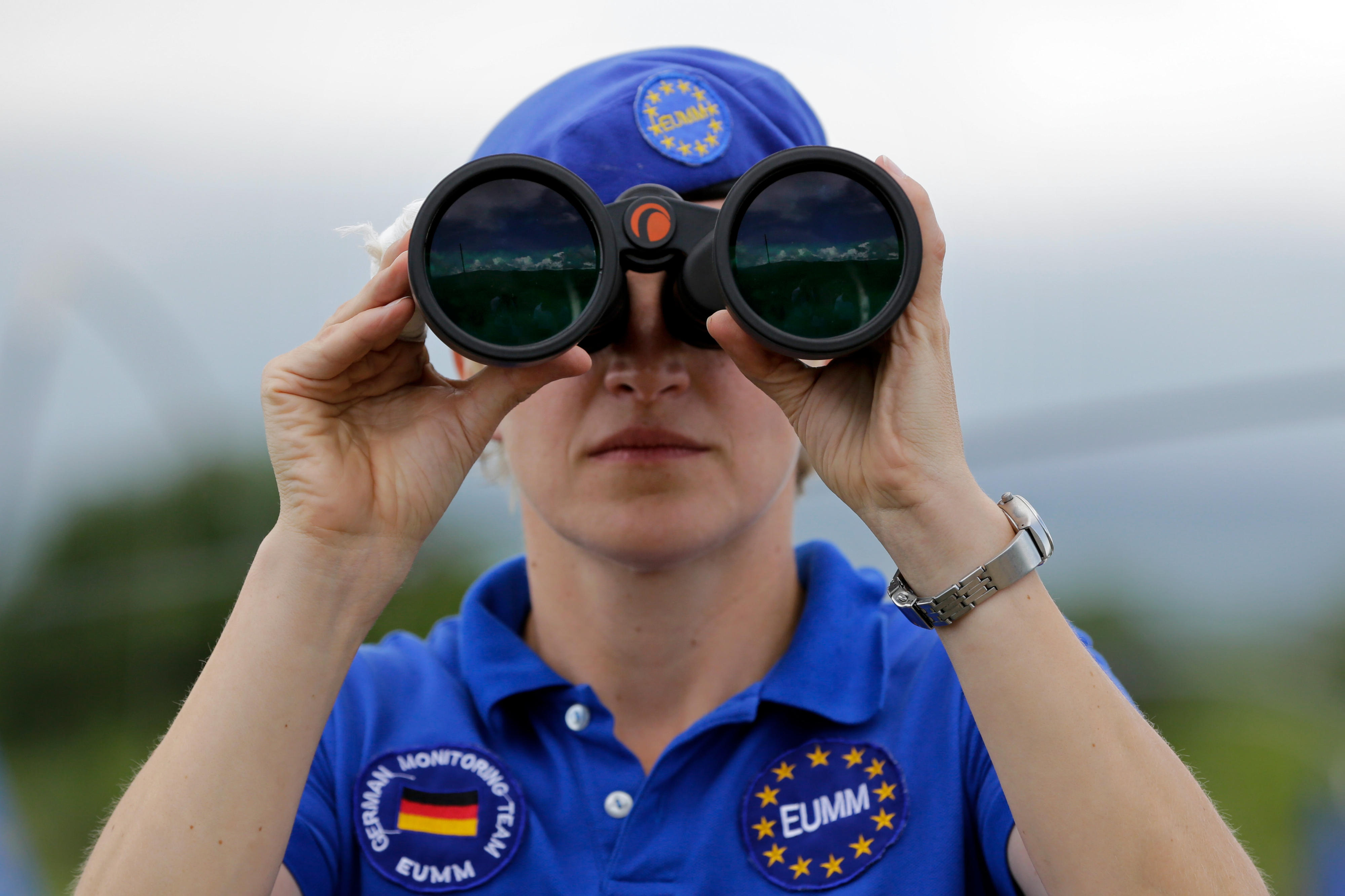 Mitarbeiterin der Europäischen Beobachtermission in Georgien (EUMM)