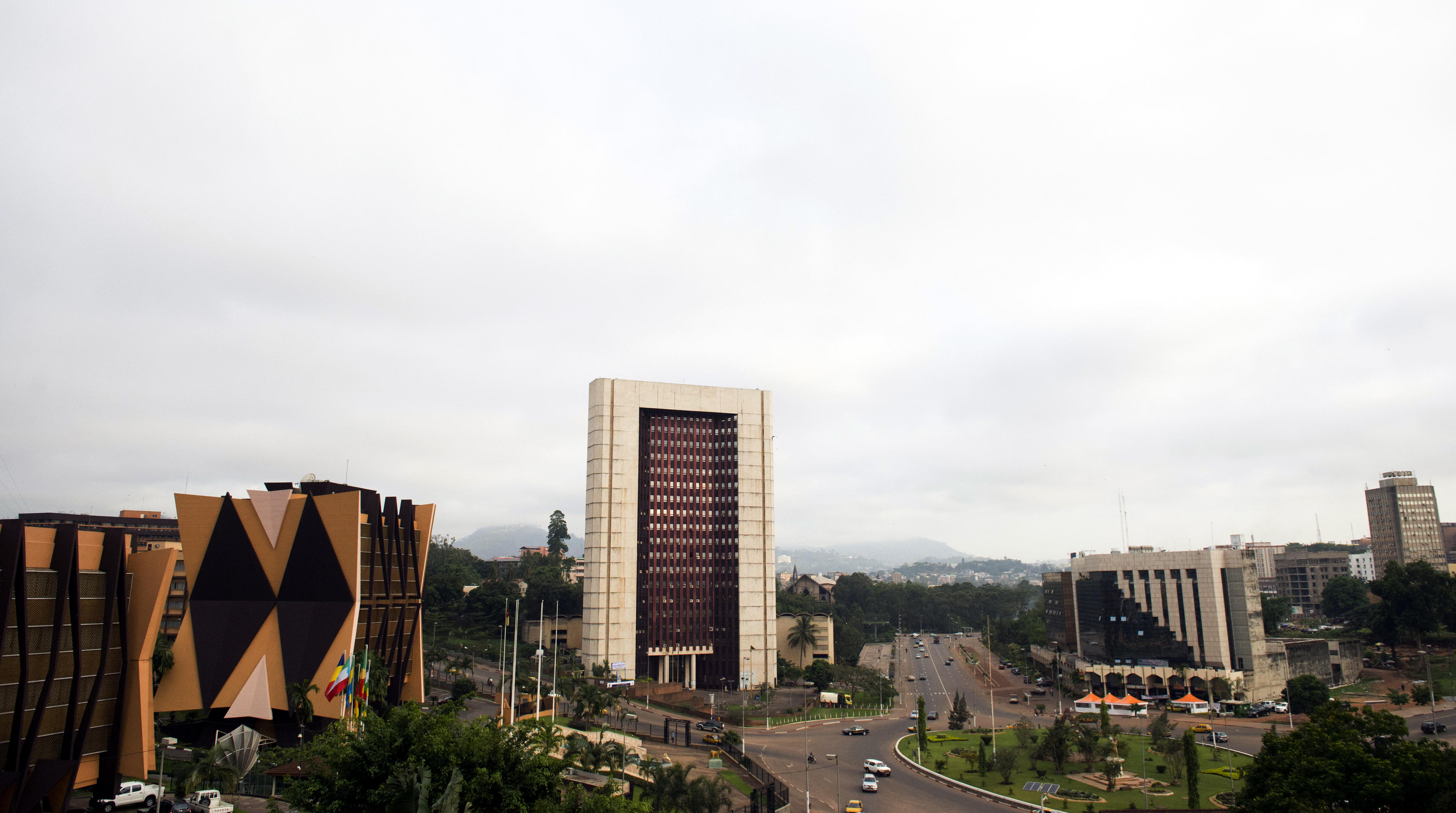 Stadtansicht von Jaunde, Hauptstadt von Kamerun