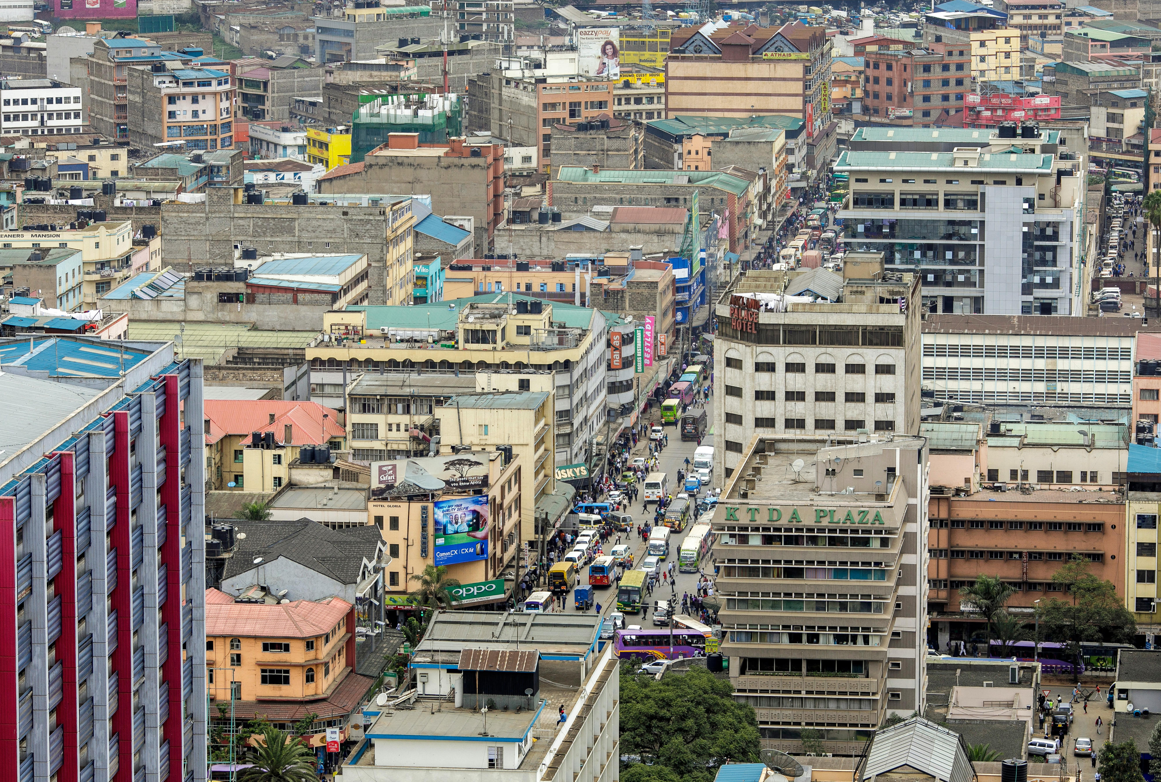 Ansicht von Nairobi, der Hauptstadt Kenias