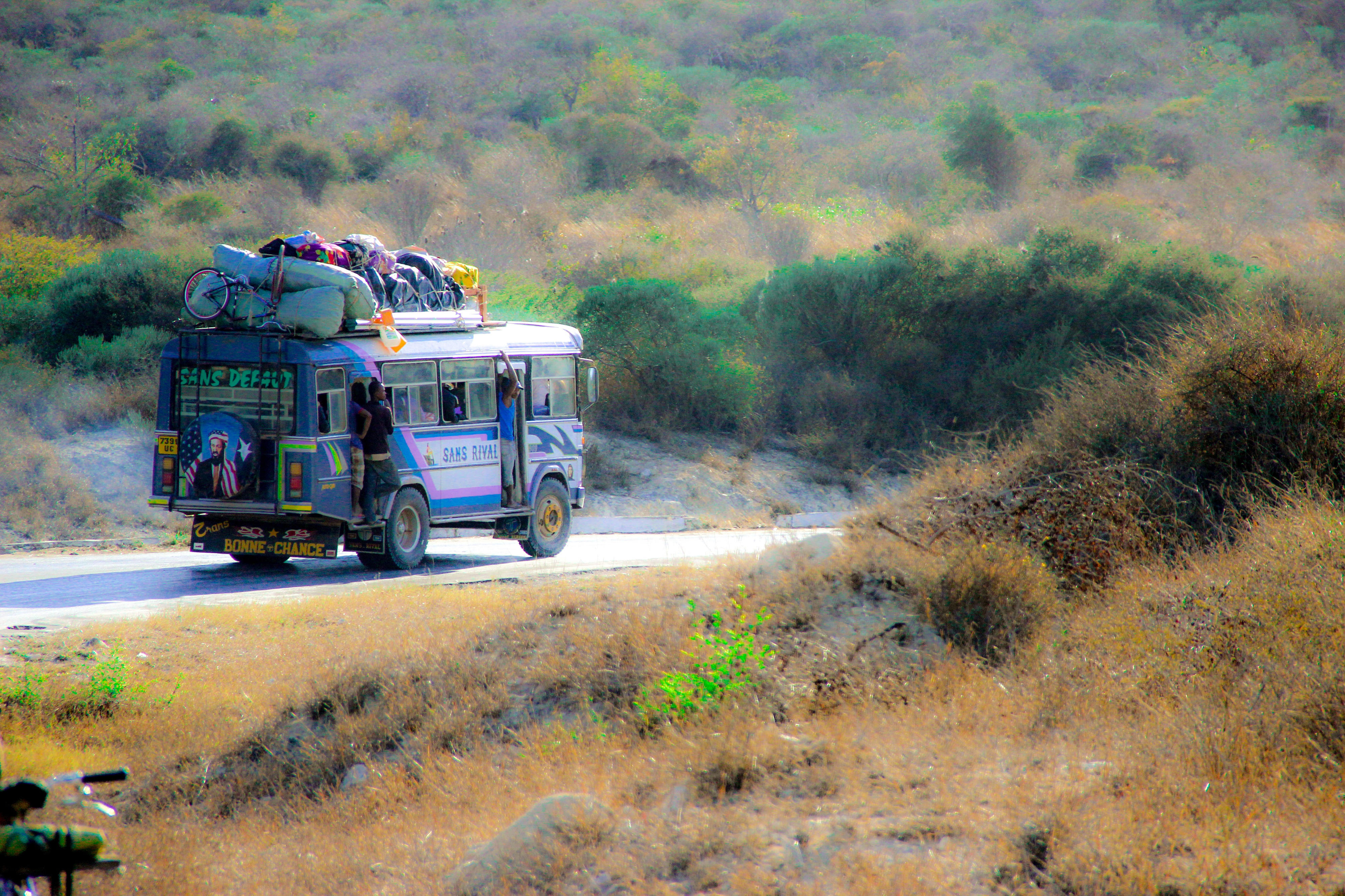 Ein Überlandbus in Madagaskar